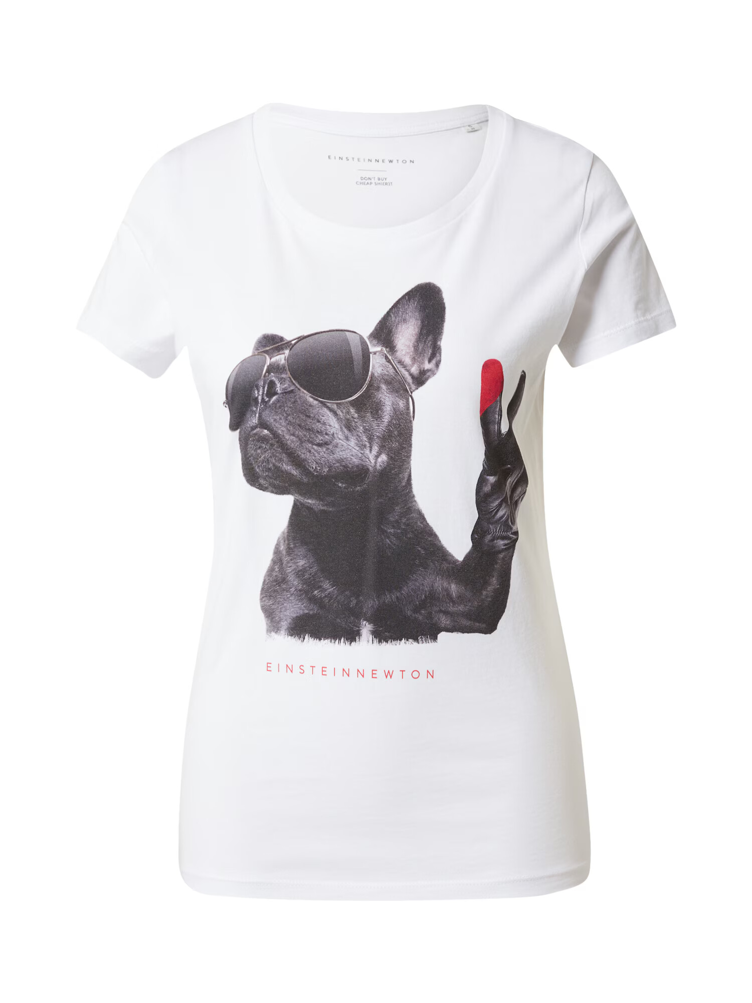 EINSTEIN & NEWTON Tricou 'Peace Dog' roșu deschis / negru / alb - Pled.ro