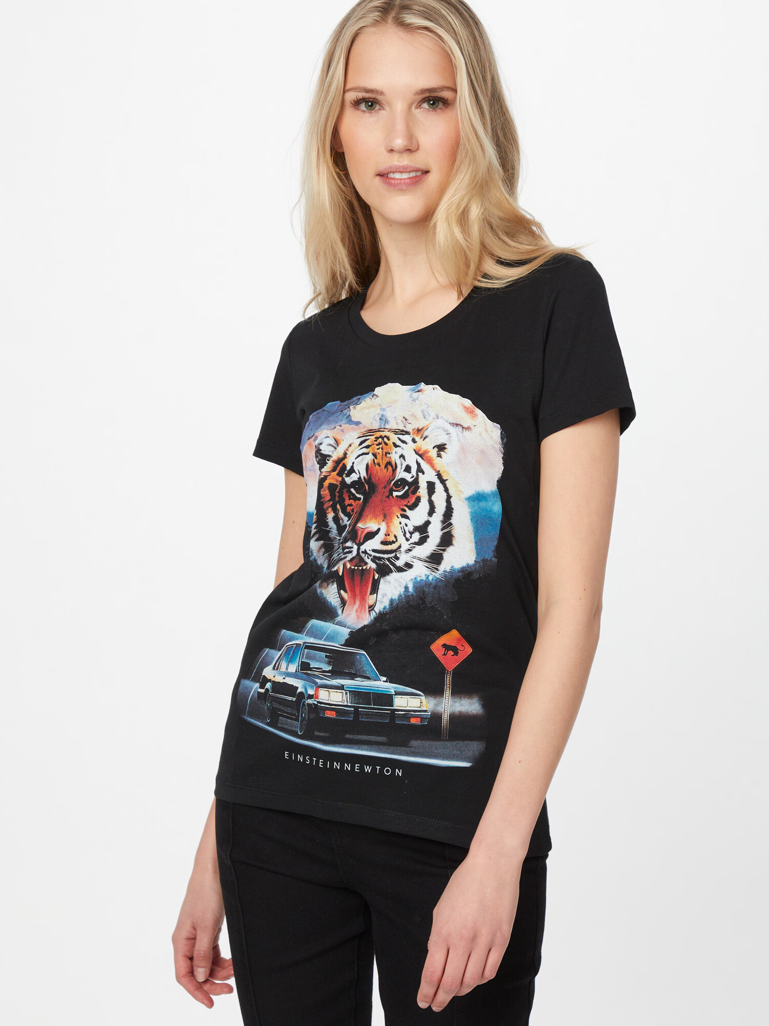 EINSTEIN & NEWTON Tricou 'Street Tiger' mai multe culori / negru - Pled.ro