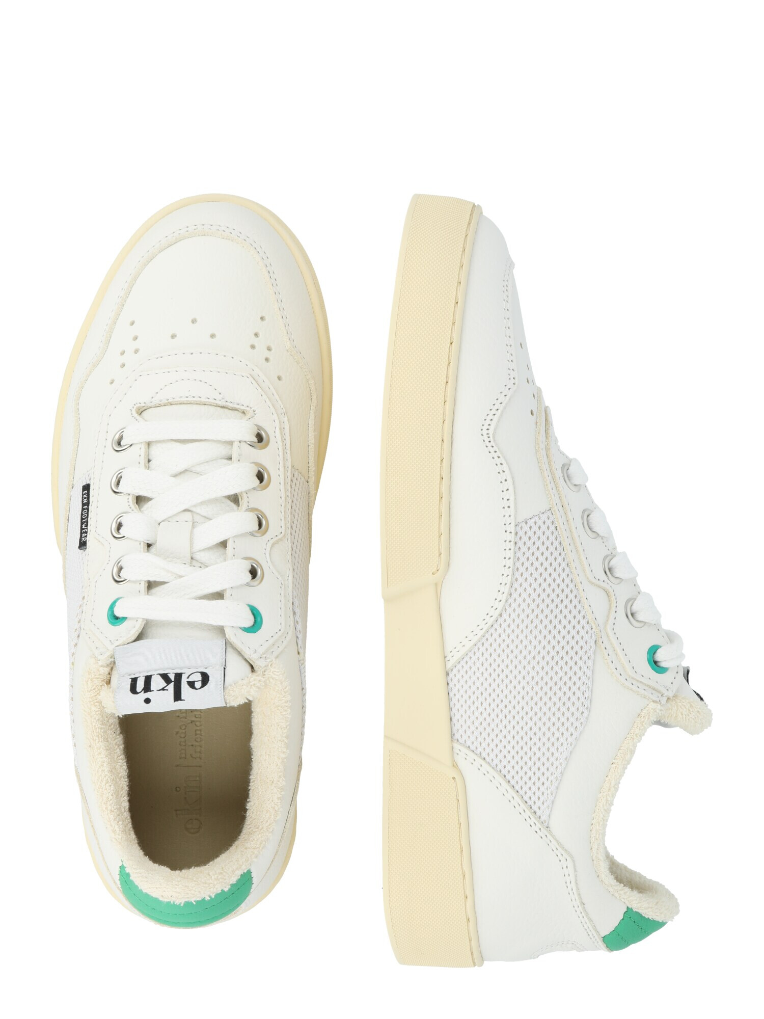 EKN Footwear Sneaker low 'DAISY' verde smarald / negru / alb natural - Pled.ro