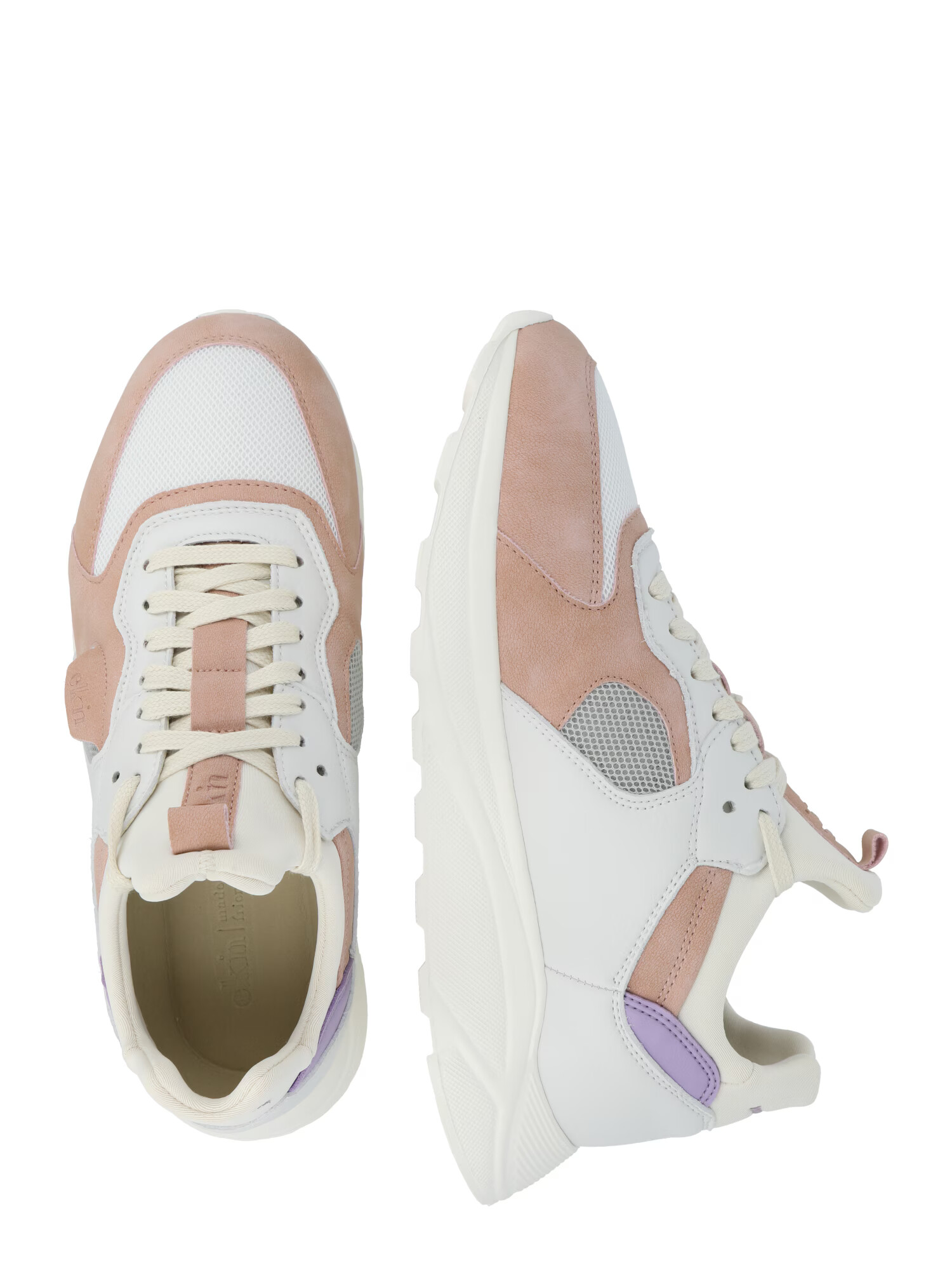 EKN Footwear Sneaker low 'LARCH' lila / rosé / argintiu / alb murdar - Pled.ro