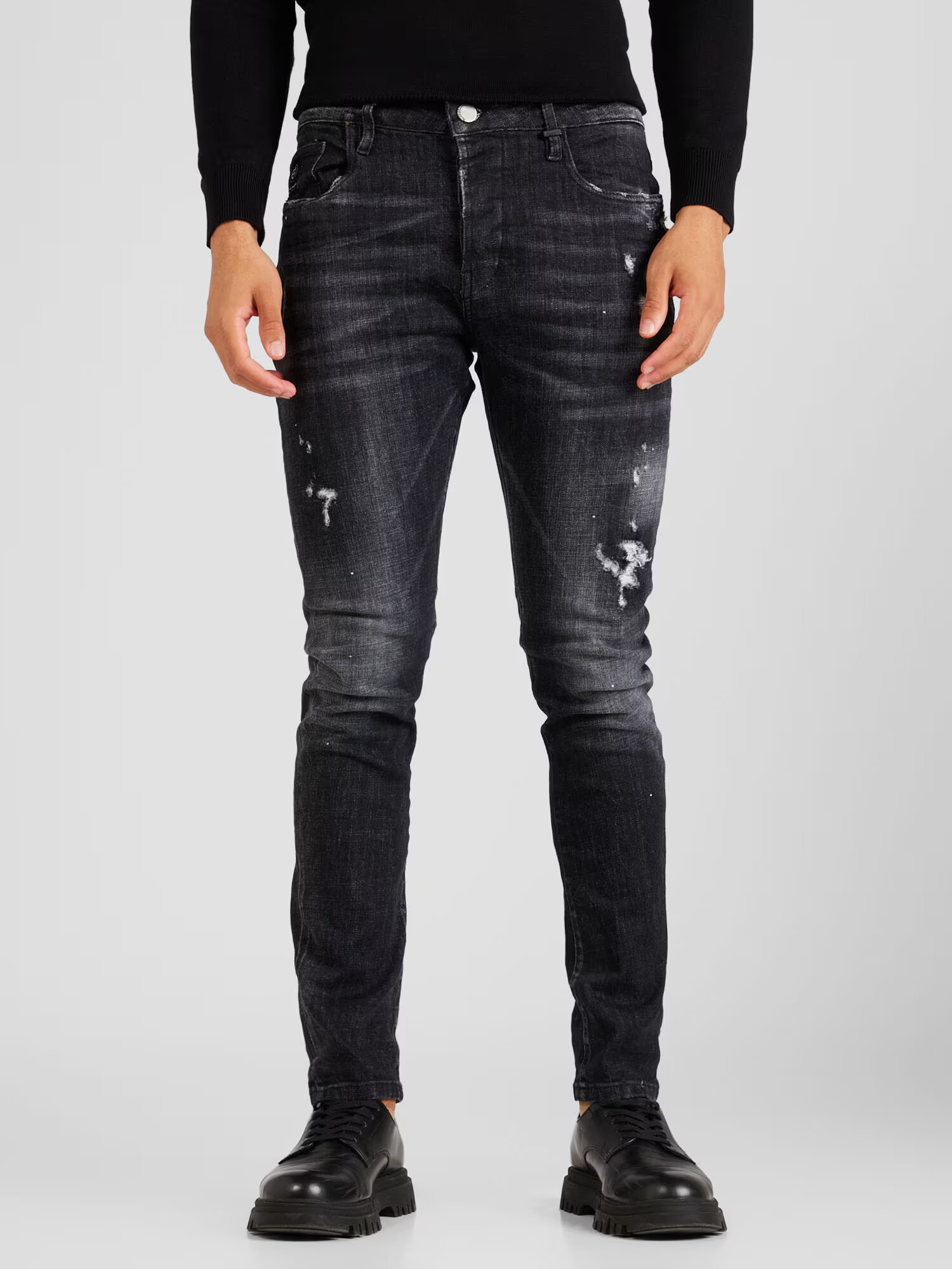 Elias Rumelis Jeans 'Noel' negru denim - Pled.ro