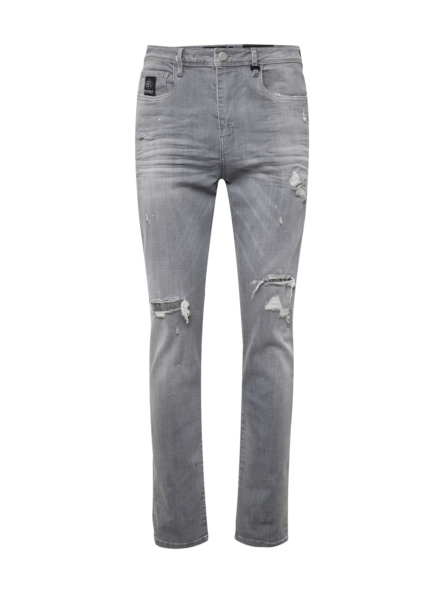 Elias Rumelis Jeans 'Zaven' gri denim / negru / alb - Pled.ro