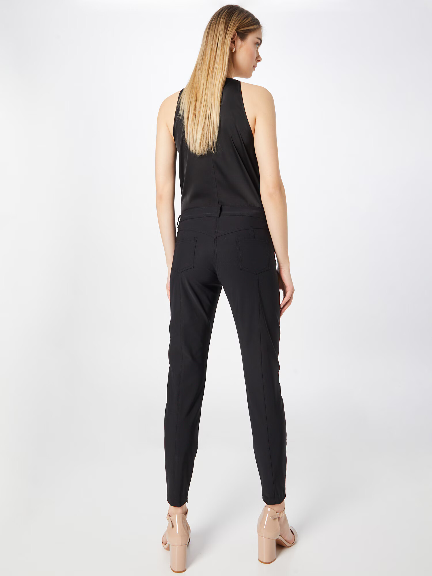 Elisabetta Franchi Pantaloni 'ABITO DONNA' auriu / negru - Pled.ro