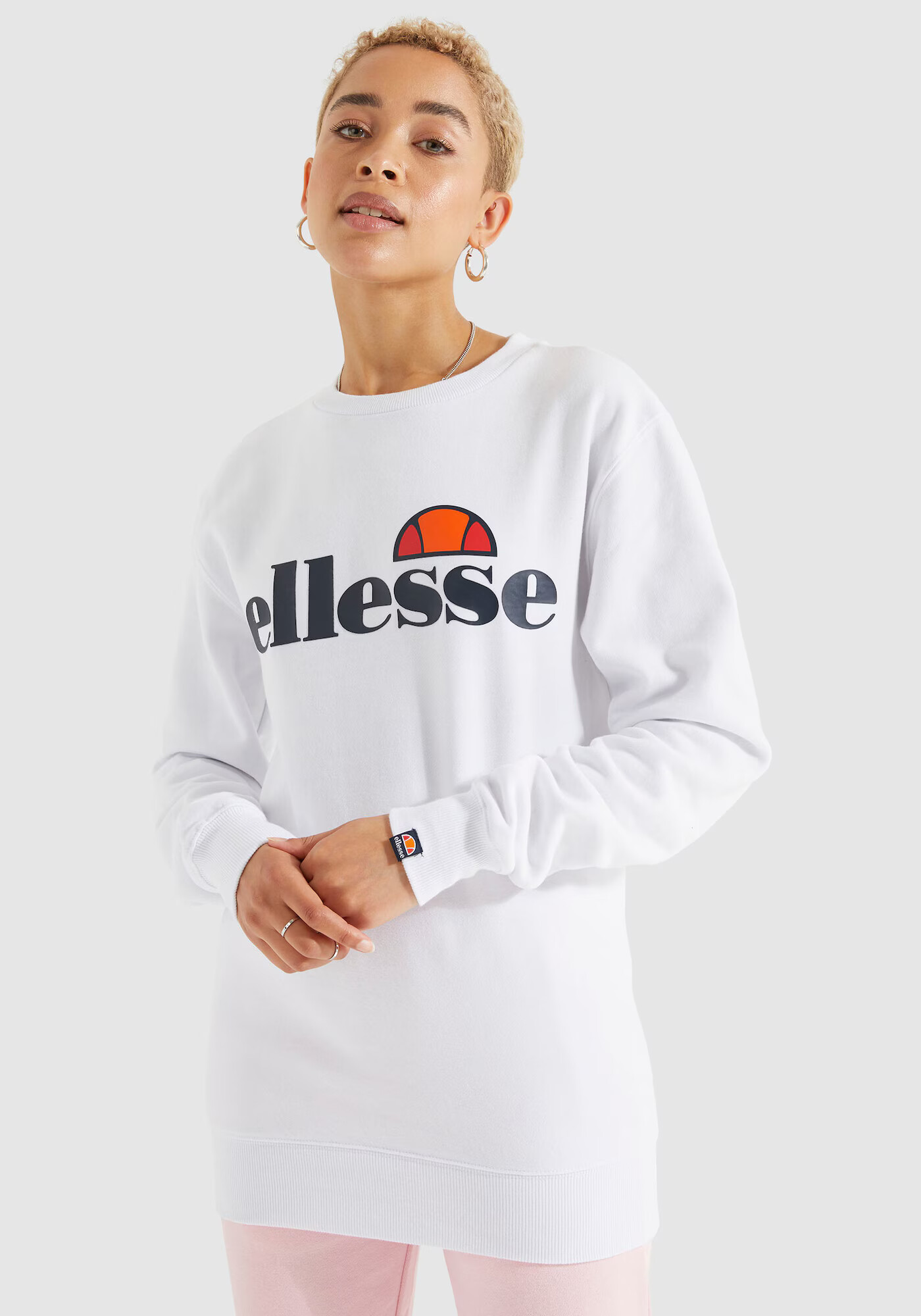 ELLESSE Bluză de molton 'Agata' albastru noapte / roșu / roșu orange / alb murdar - Pled.ro