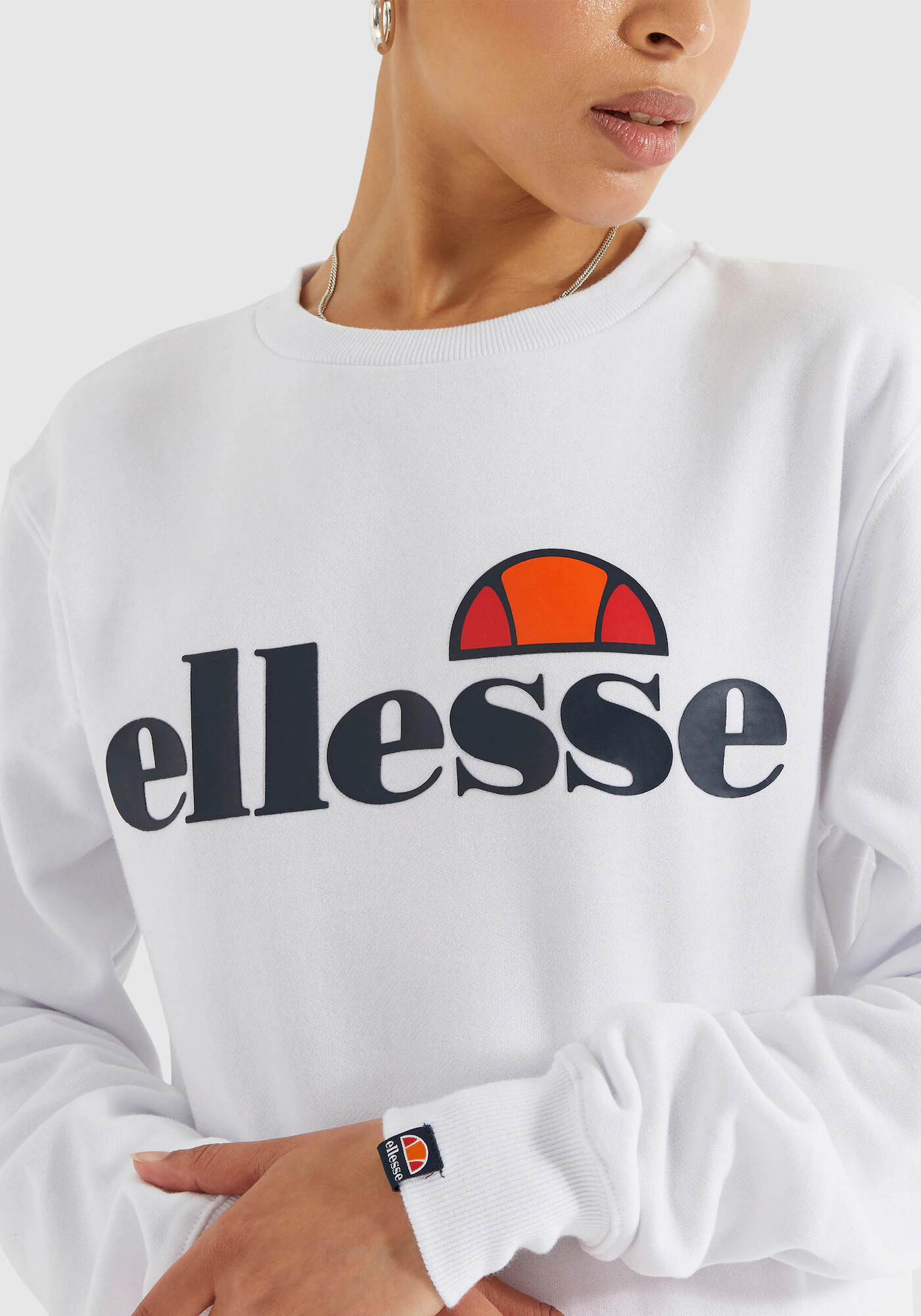 ELLESSE Bluză de molton 'Agata' albastru noapte / roșu / roșu orange / alb murdar - Pled.ro