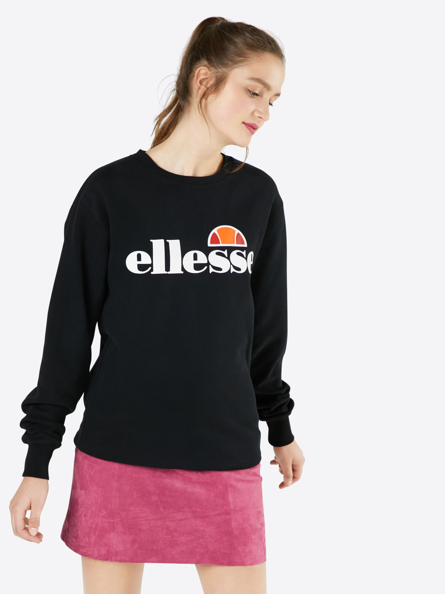 ELLESSE Bluză de molton 'Agata' portocaliu / portocaliu caisă / negru / alb - Pled.ro