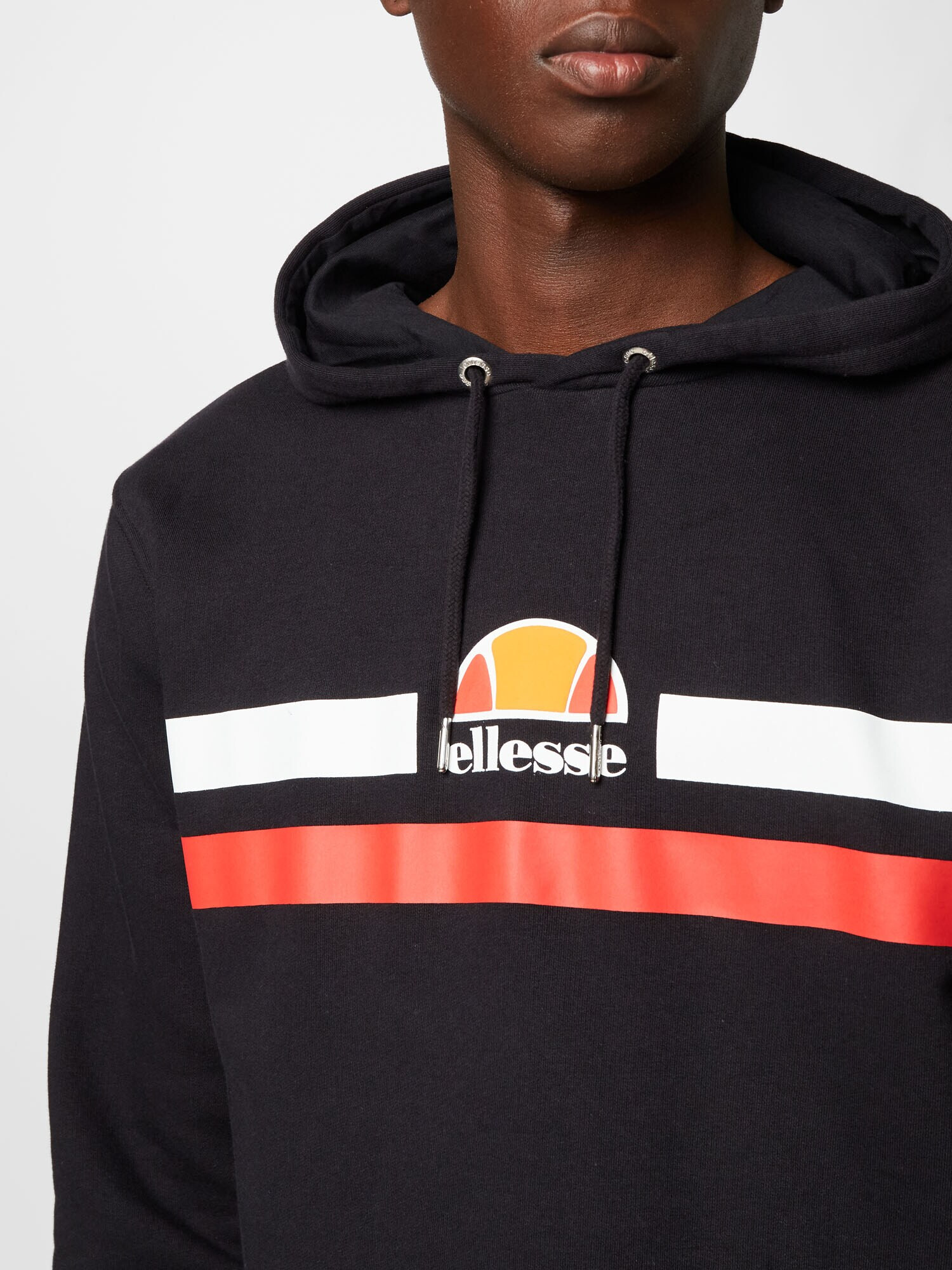 ELLESSE Bluză de molton 'Alroni' portocaliu / roșu / negru / alb - Pled.ro