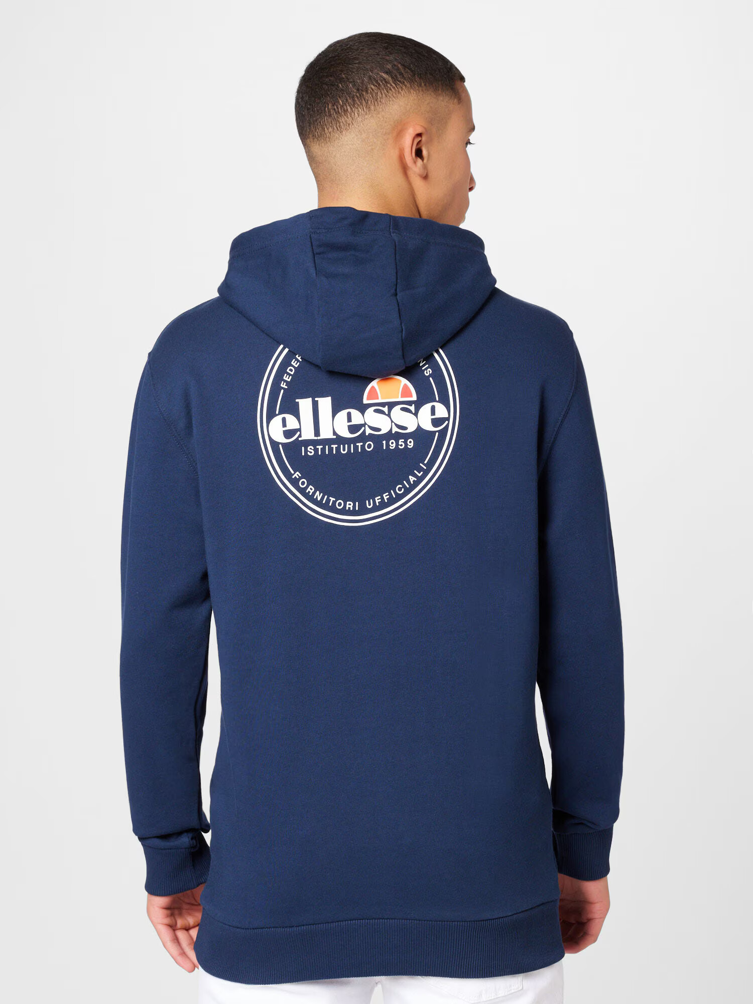 ELLESSE Bluză de molton bleumarin / portocaliu / roșu / alb - Pled.ro