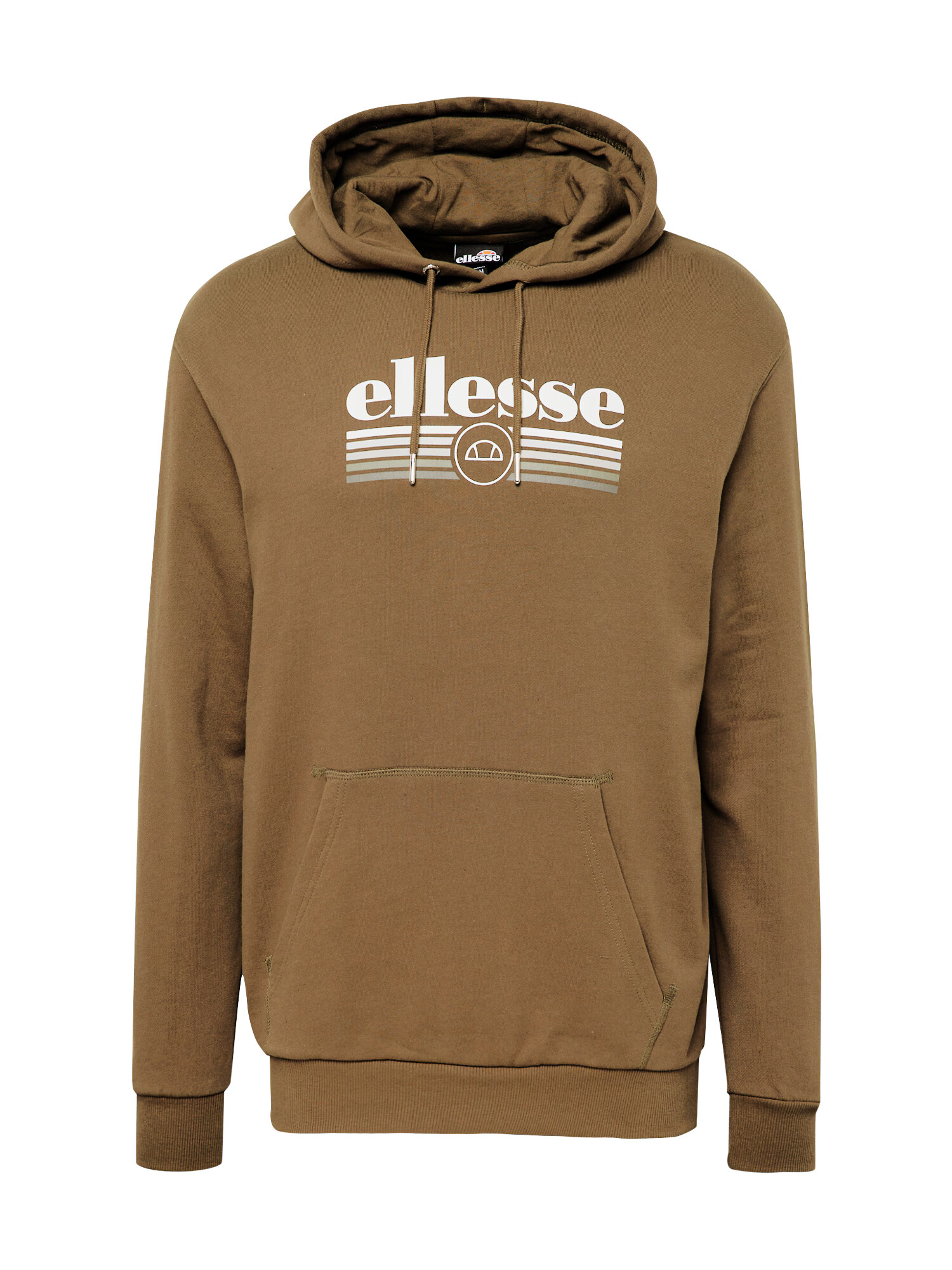 ELLESSE Bluză de molton 'Claro' maro / alb - Pled.ro