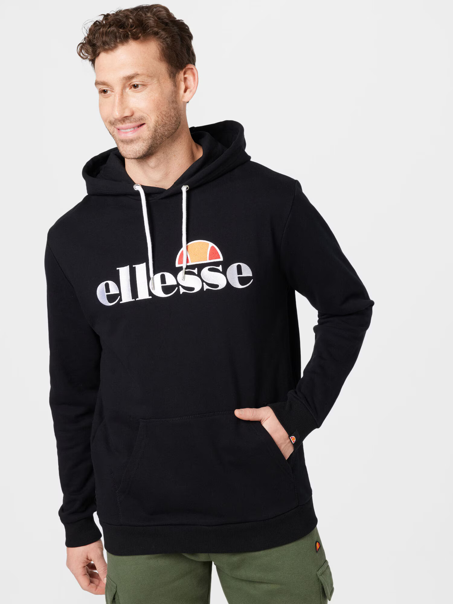 ELLESSE Bluză de molton 'Ferrer' portocaliu / roșu rodie / negru / alb - Pled.ro