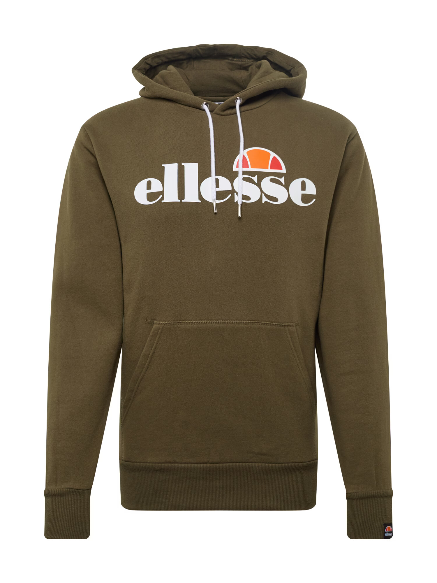 ELLESSE Bluză de molton 'Gottero' kaki / portocaliu / roșu / alb - Pled.ro