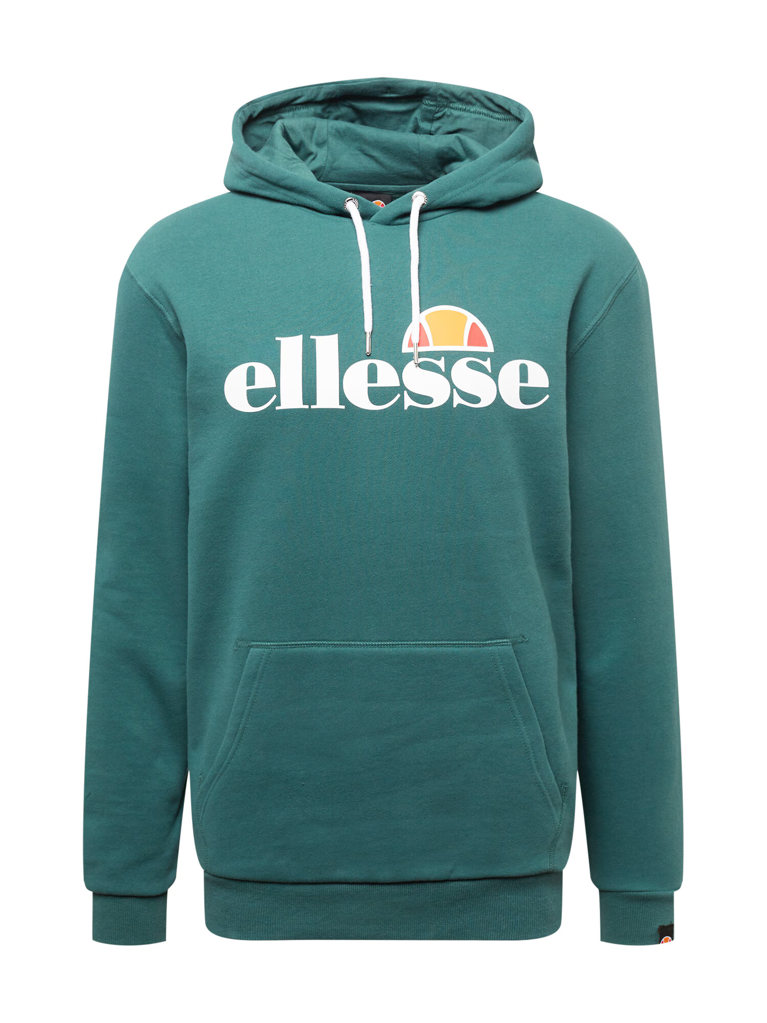 ELLESSE Bluză de molton 'Gottero' verde închis / portocaliu / portocaliu homar / alb murdar - Pled.ro