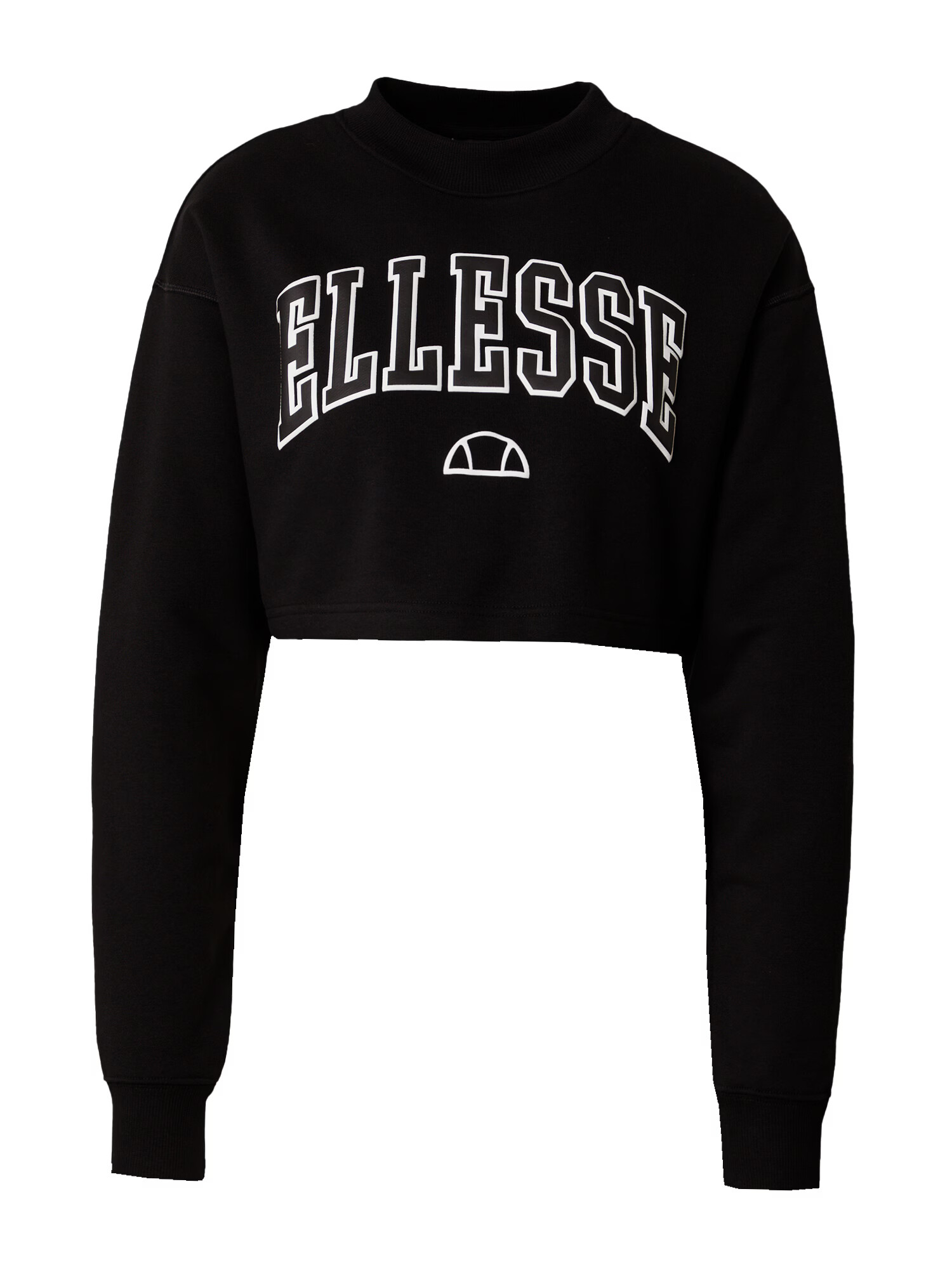 ELLESSE Bluză de molton 'Guiditta' negru / alb - Pled.ro