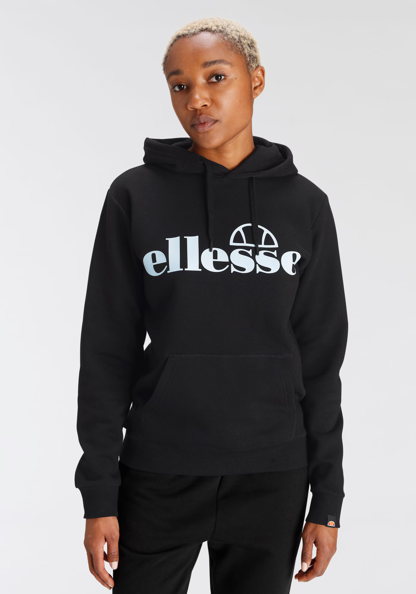 ELLESSE Bluză de molton 'Lyara' negru / alb - Pled.ro