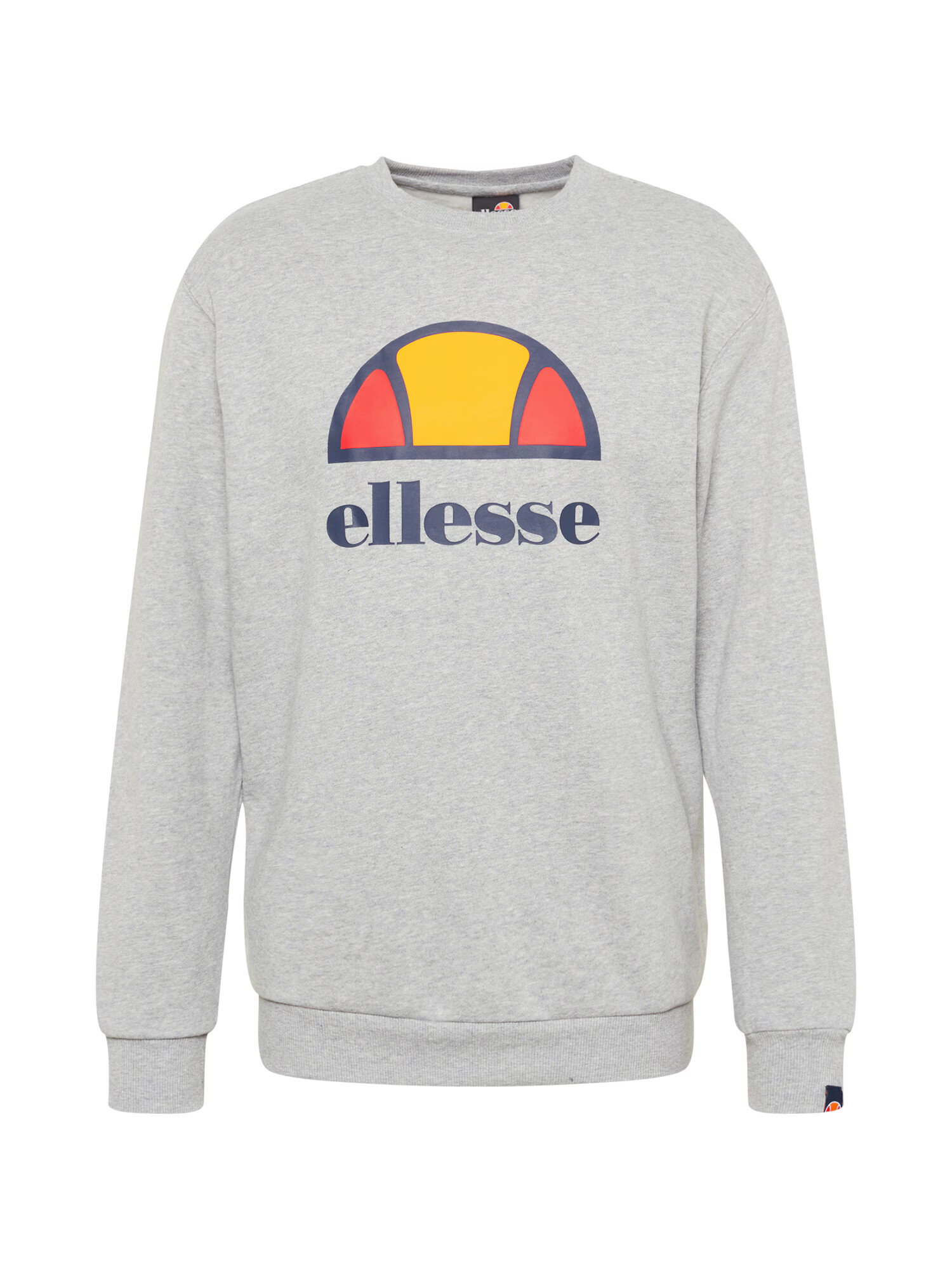 ELLESSE Bluză de molton 'Perc' bleumarin / gri amestecat / portocaliu / roșu - Pled.ro