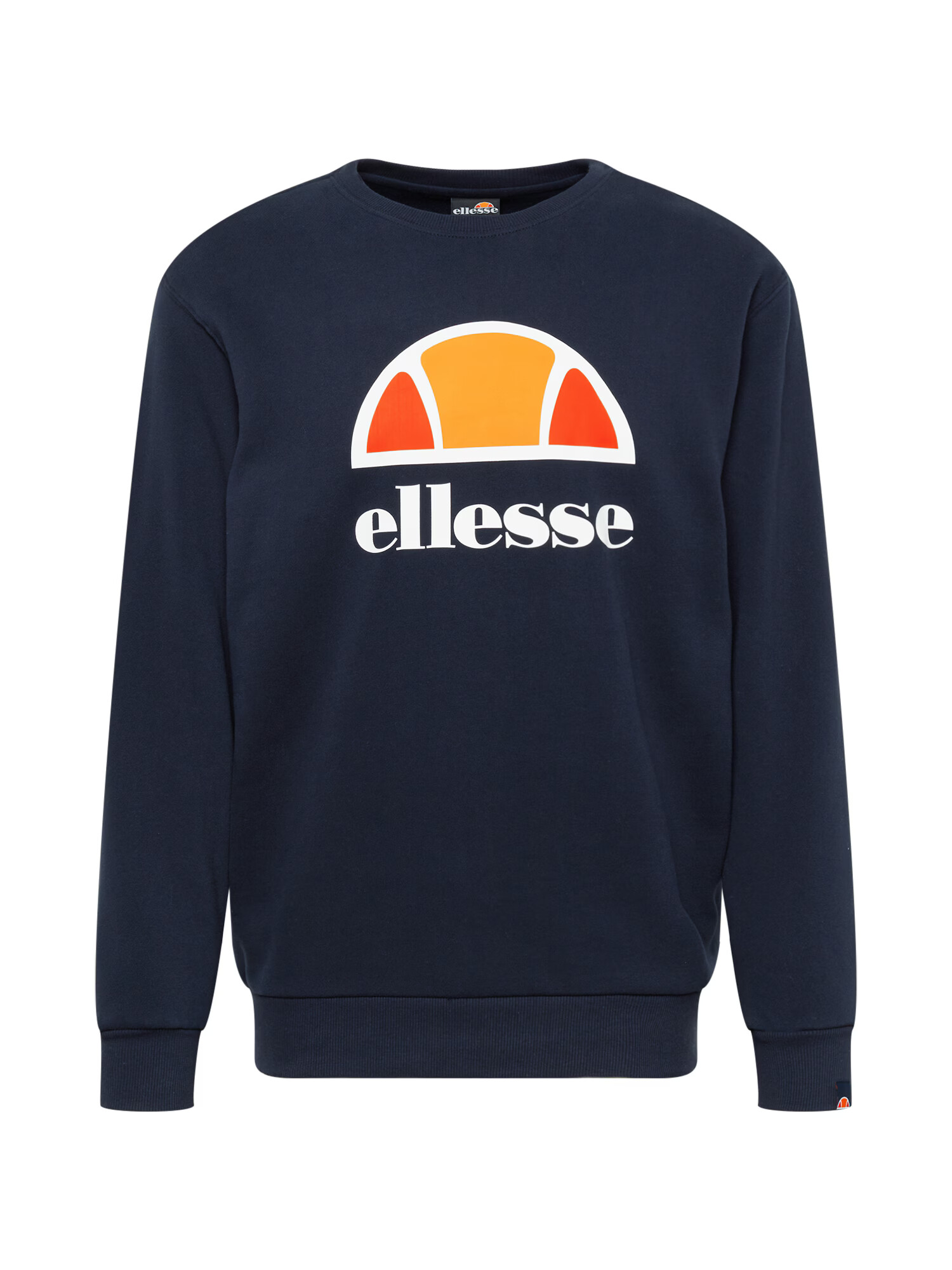 ELLESSE Bluză de molton 'Perc' bleumarin / portocaliu / alb - Pled.ro