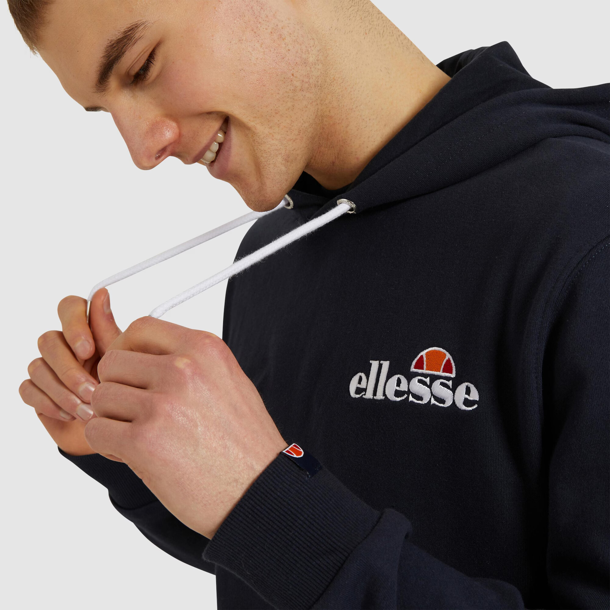 ELLESSE Bluză de molton 'Primero' albastru închis / portocaliu / alb - Pled.ro