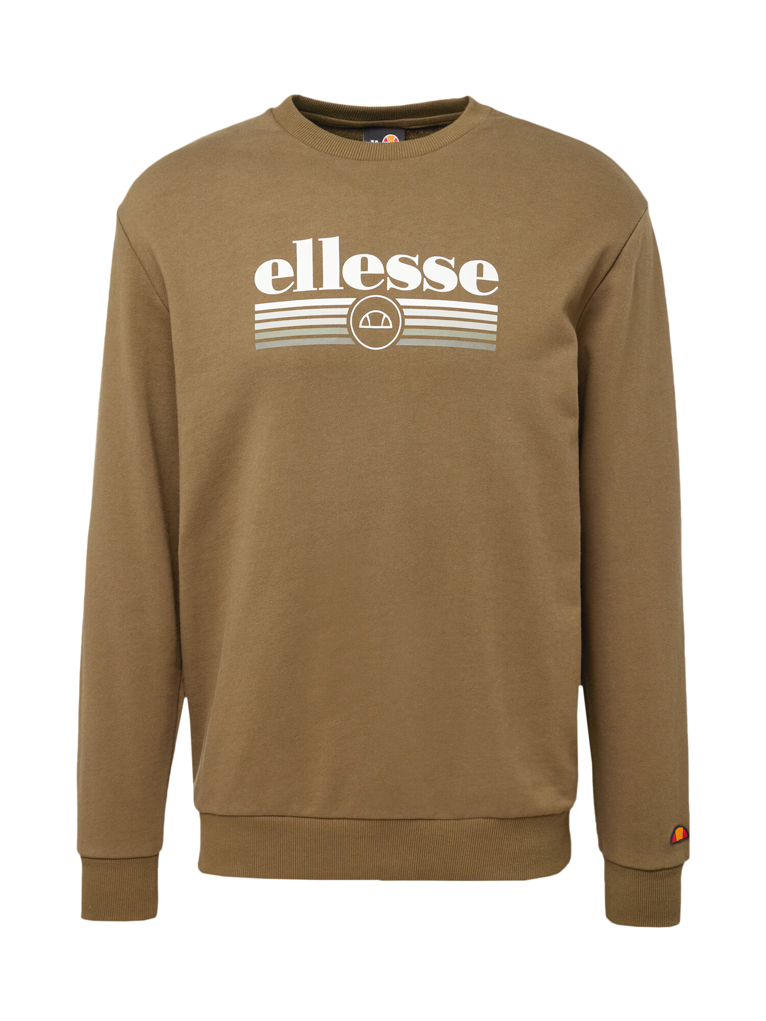 ELLESSE Bluză de molton 'Priverno' kaki / alb - Pled.ro