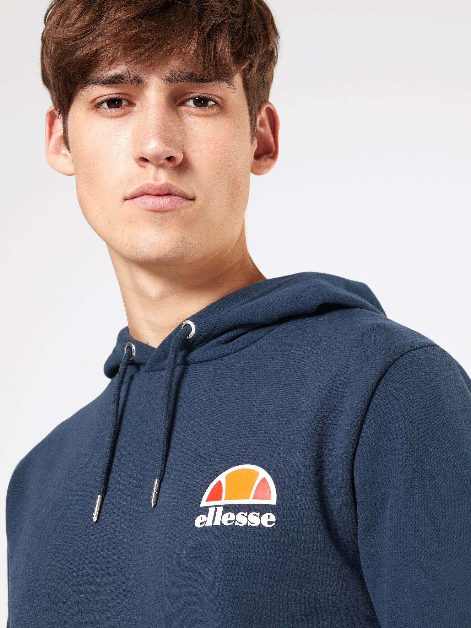 ELLESSE Bluză de molton 'Toce' bleumarin / portocaliu mandarină / roșu rodie / alb - Pled.ro