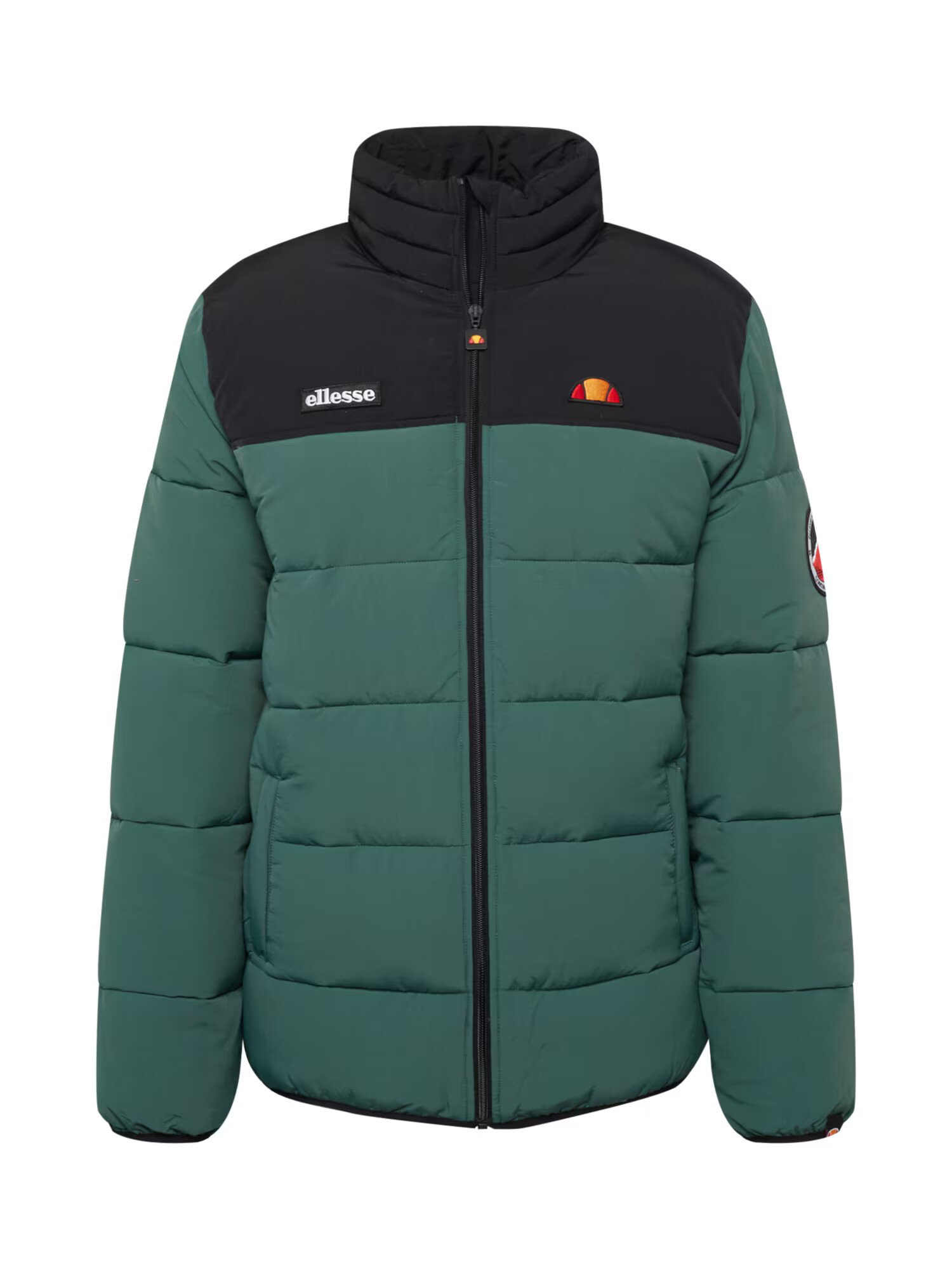 ELLESSE Geacă de iarnă verde închis / portocaliu / negru / alb - Pled.ro