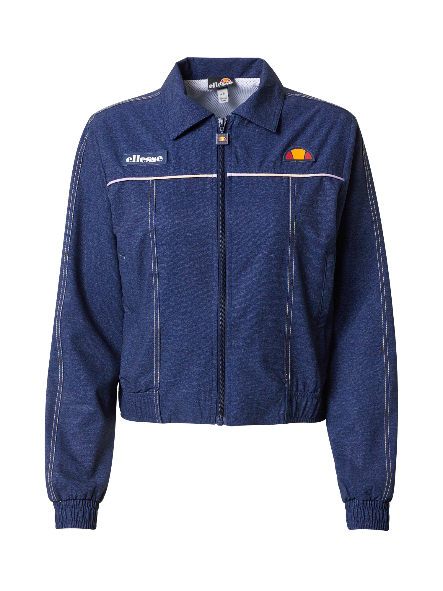 ELLESSE Geacă de primăvară-toamnă 'Stupendo' albastru denim / portocaliu / roșu / alb - Pled.ro