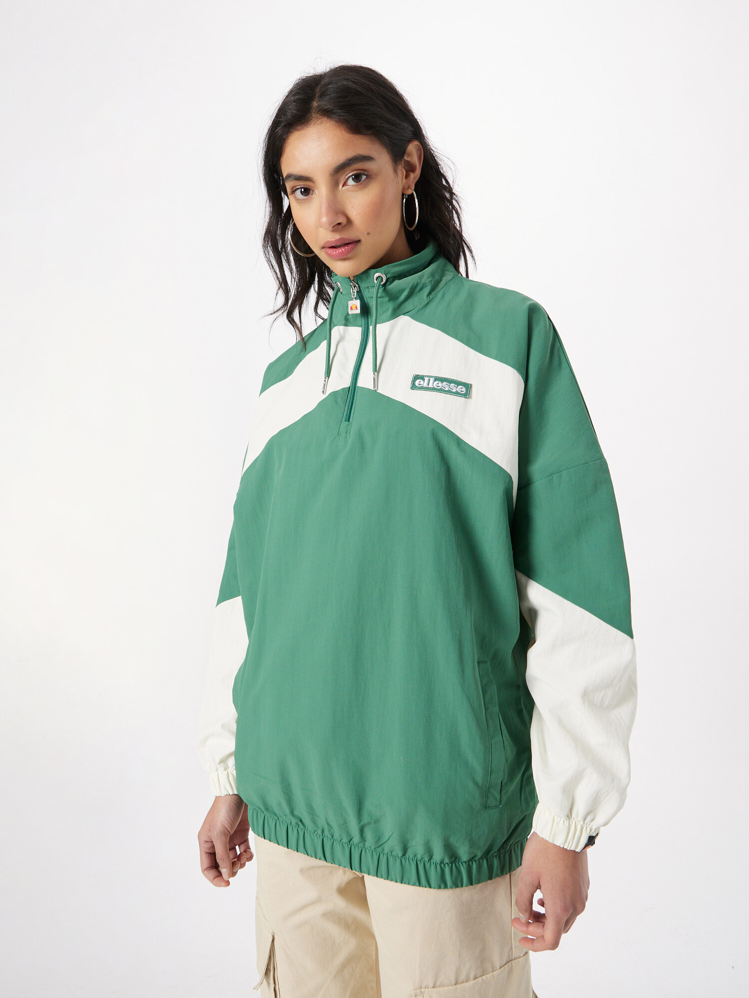 ELLESSE Geacă de primăvară-toamnă 'Tinst' verde / alb - Pled.ro