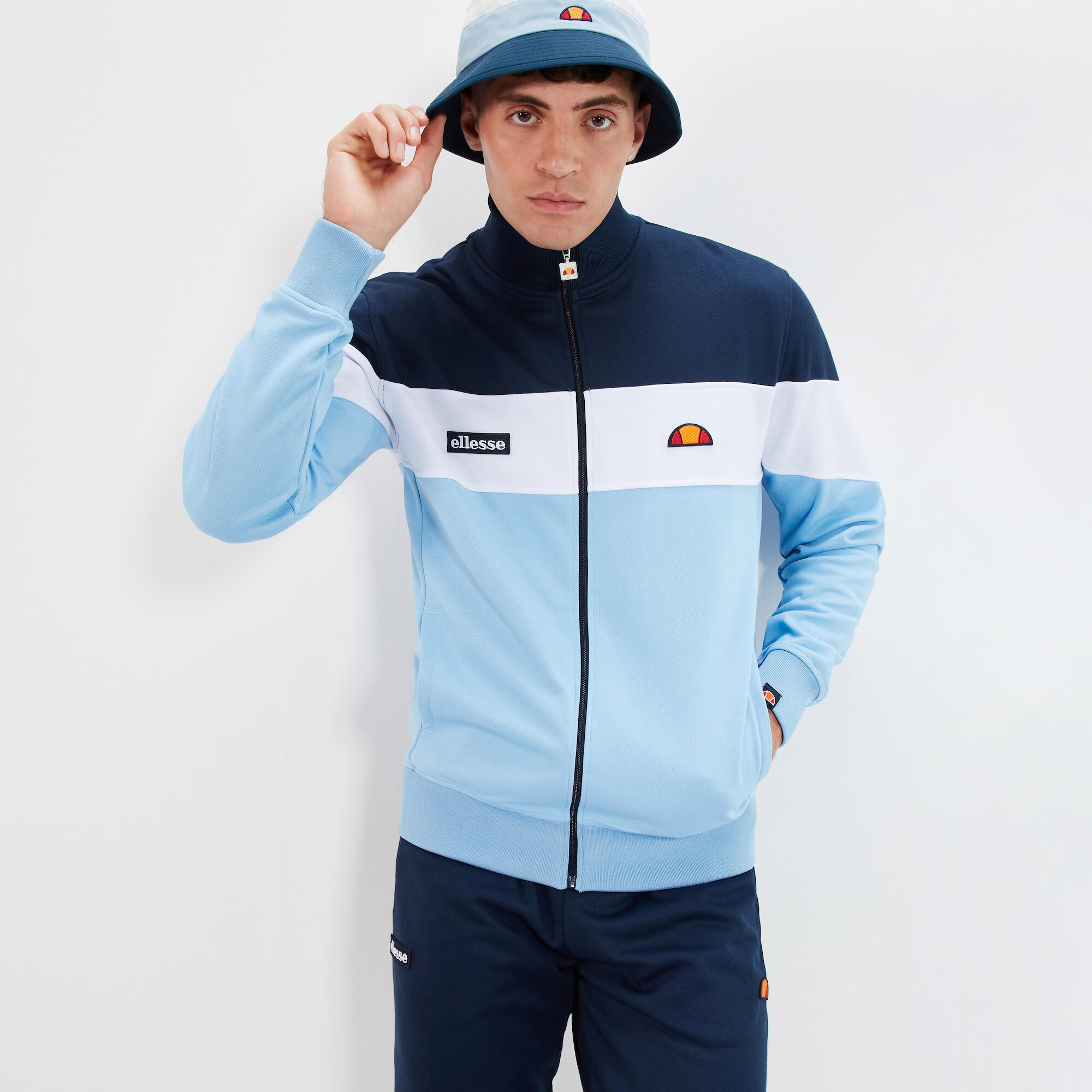 ELLESSE Hanorac 'Caprini' albastru / bleumarin / alb - Pled.ro