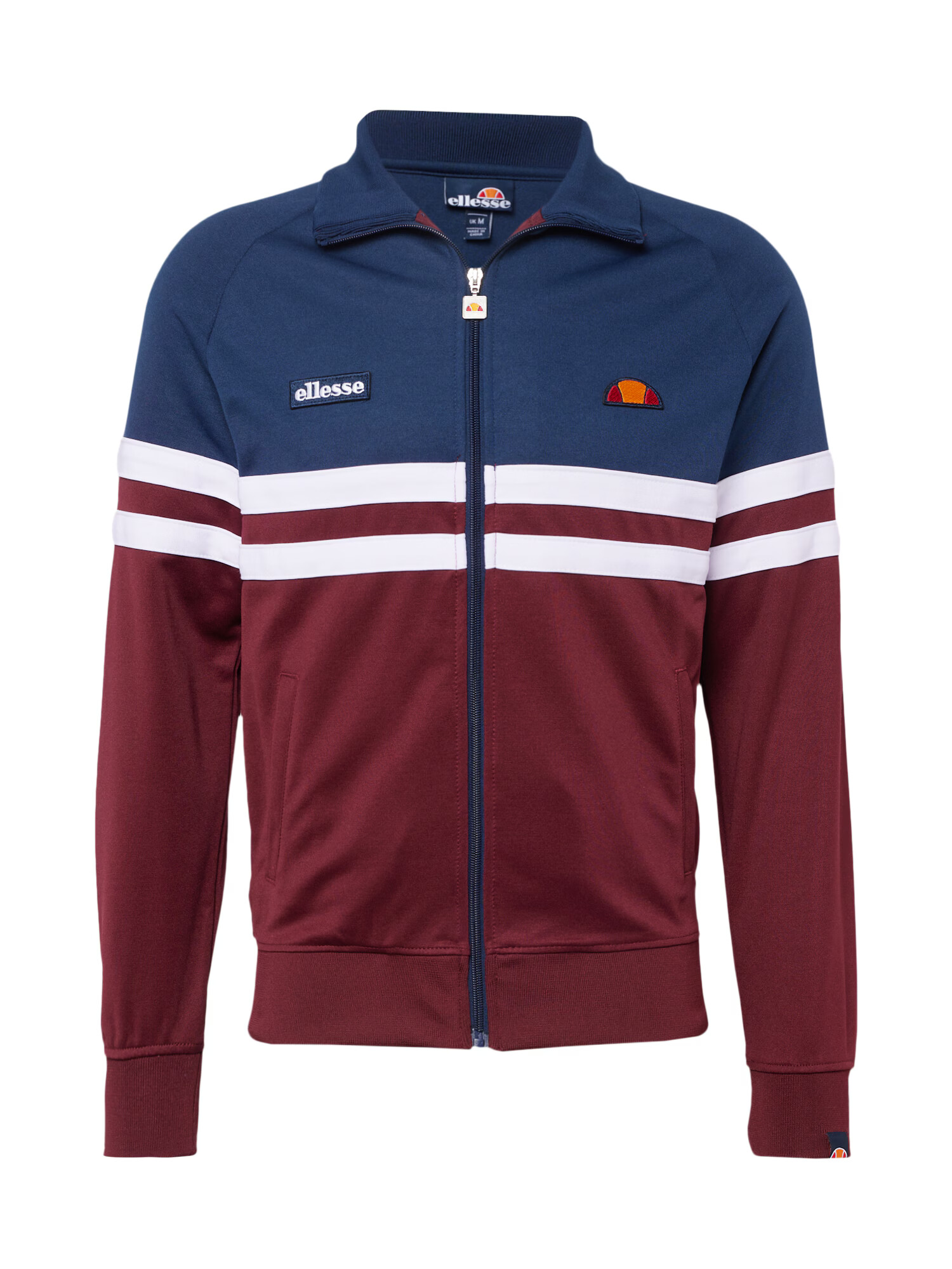 ELLESSE Hanorac 'Rimini' bleumarin / portocaliu / roșu burgundy / alb - Pled.ro