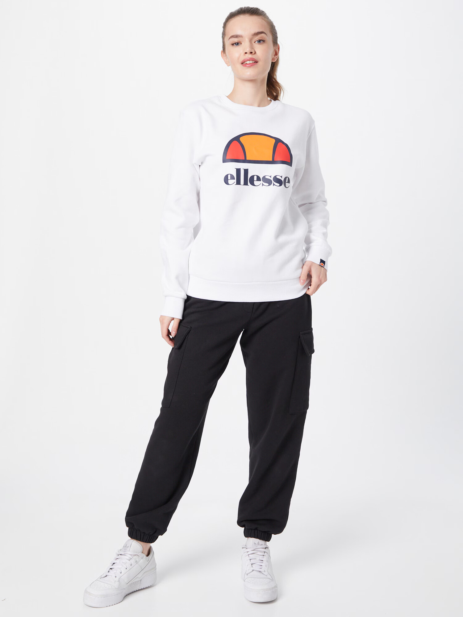 ELLESSE Hanorac sport 'Corneo' bleumarin / portocaliu / roșu / alb - Pled.ro