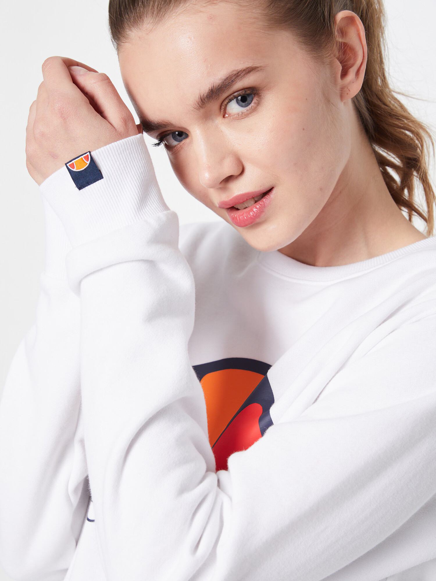 ELLESSE Hanorac sport 'Corneo' bleumarin / portocaliu / roșu / alb - Pled.ro