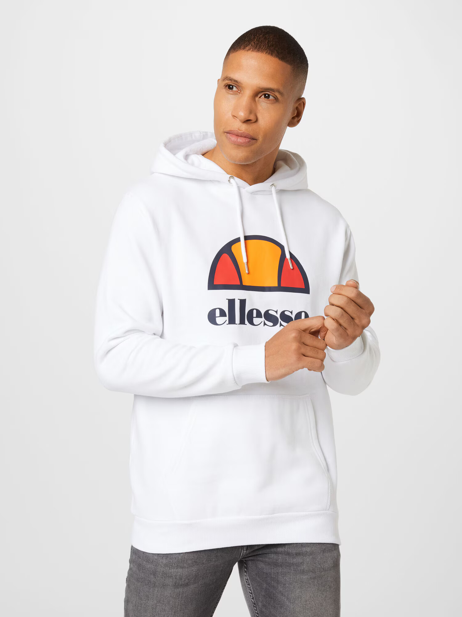 ELLESSE Hanorac sport 'Dahryl' bleumarin / portocaliu / roșu / alb - Pled.ro