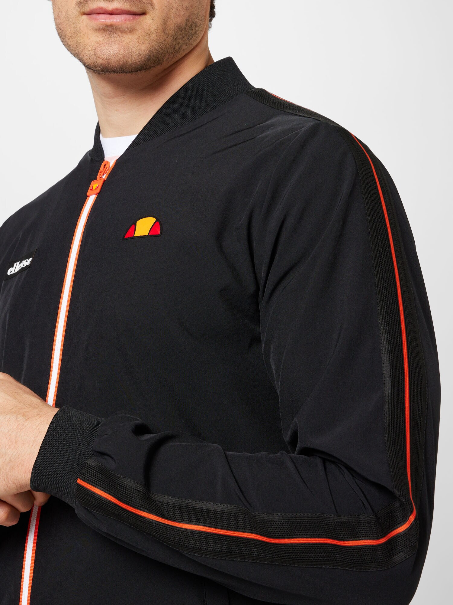 ELLESSE Geacă sport 'Unify' portocaliu / negru / alb murdar - Pled.ro