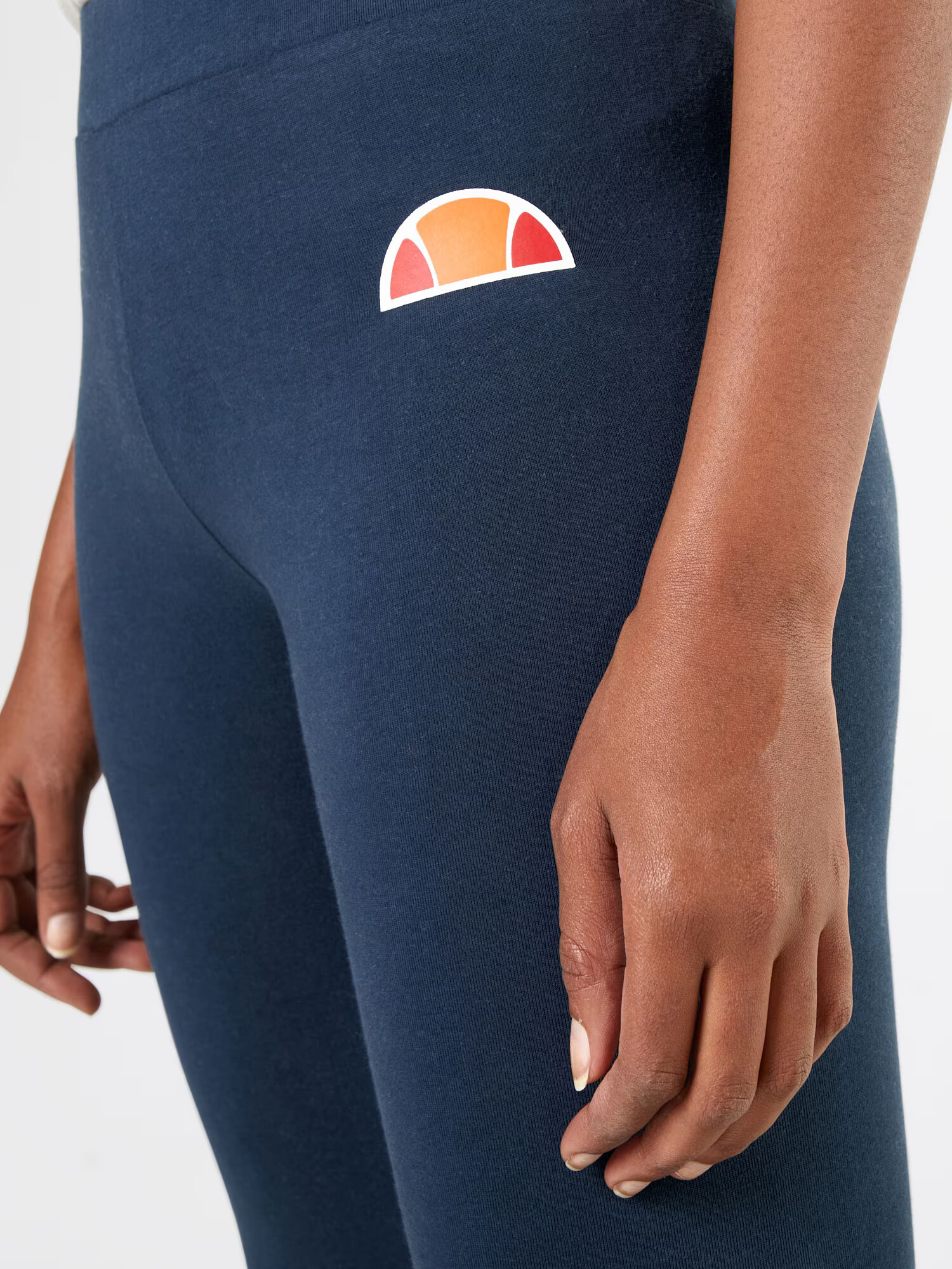 ELLESSE Leggings 'Solos 2' bleumarin / portocaliu mandarină / roșu rodie / alb - Pled.ro