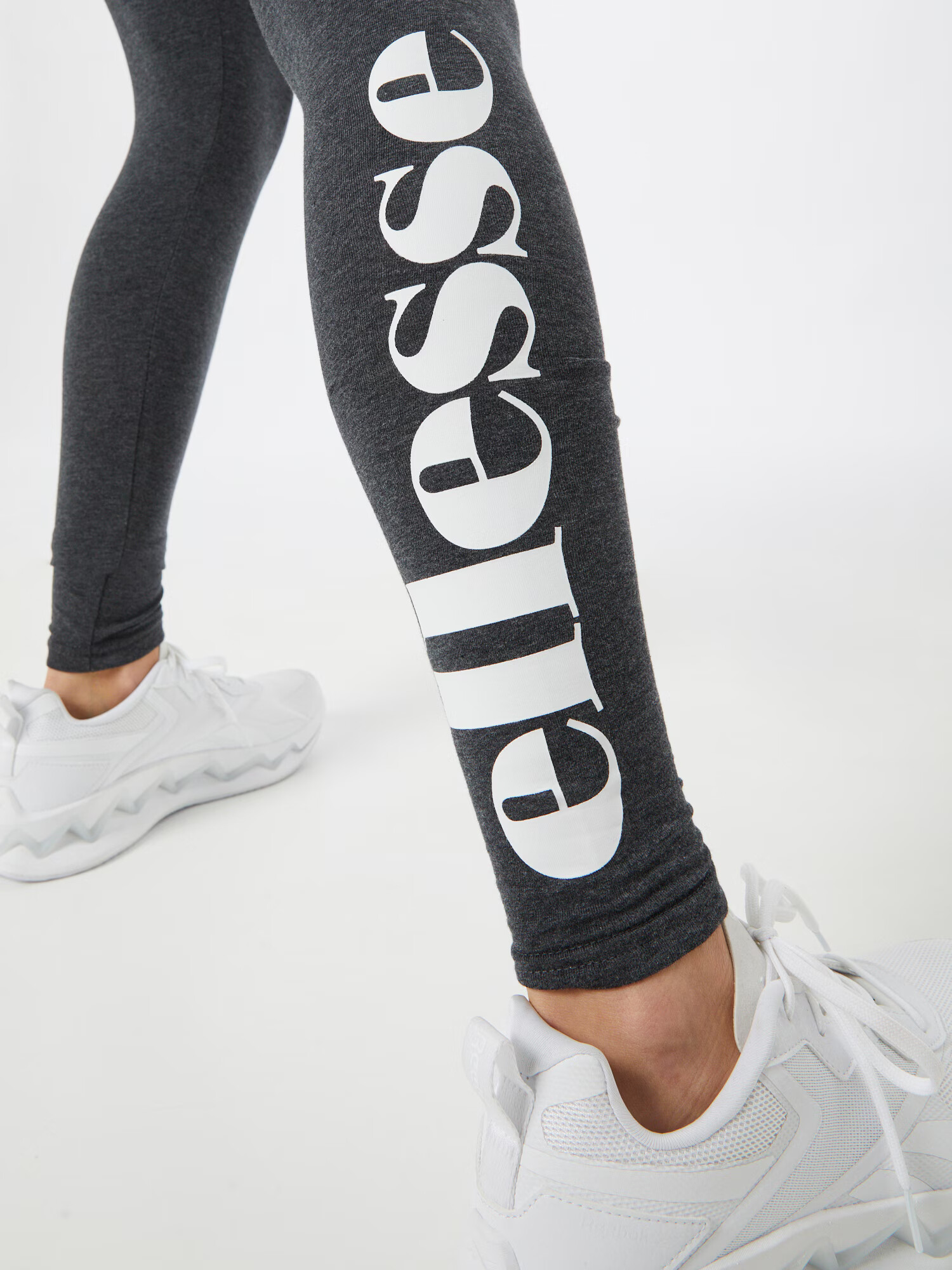 ELLESSE Leggings 'Solos 2' gri închis / portocaliu / portocaliu închis / alb - Pled.ro