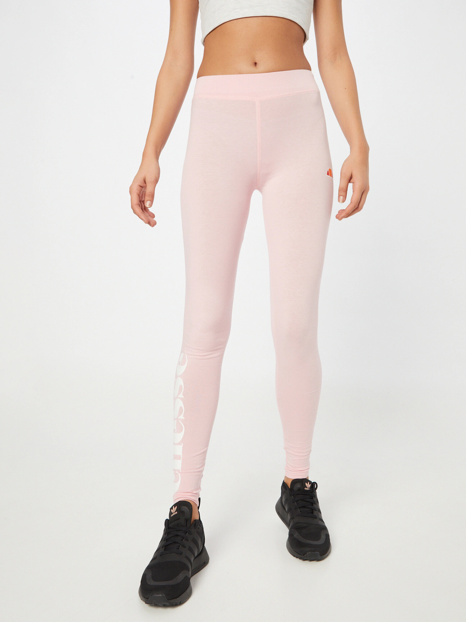 ELLESSE Leggings 'Solos 2' portocaliu / roz pastel / roșu / alb - Pled.ro