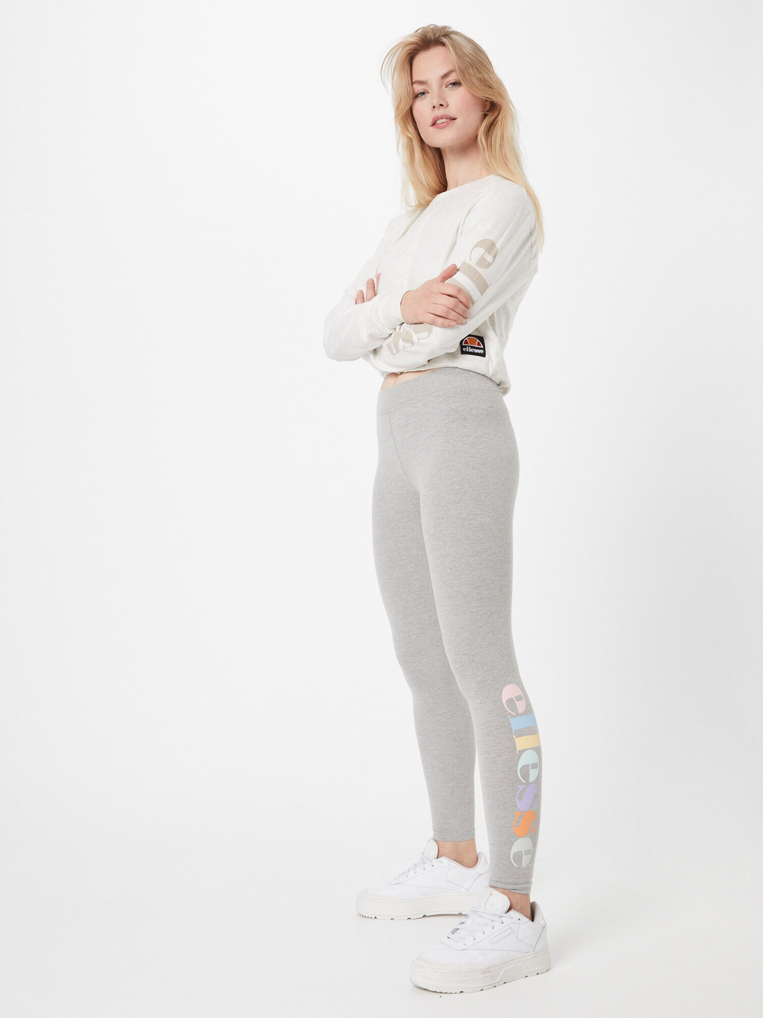 ELLESSE Leggings 'Tilly' albastru deschis / galben / gri deschis / roz - Pled.ro