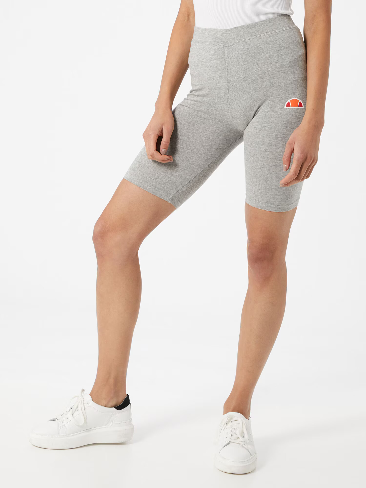 ELLESSE Leggings 'Tour' gri amestecat / portocaliu / roșu / alb - Pled.ro