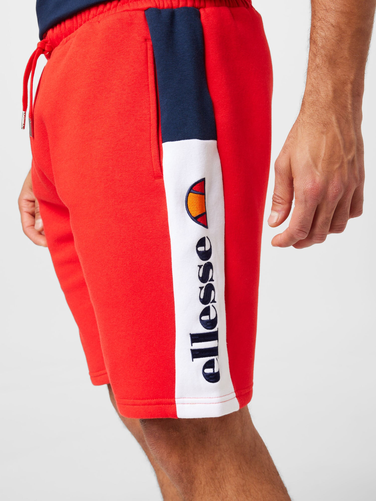 ELLESSE Pantaloni 'Bratani' bleumarin / roșu / alb - Pled.ro