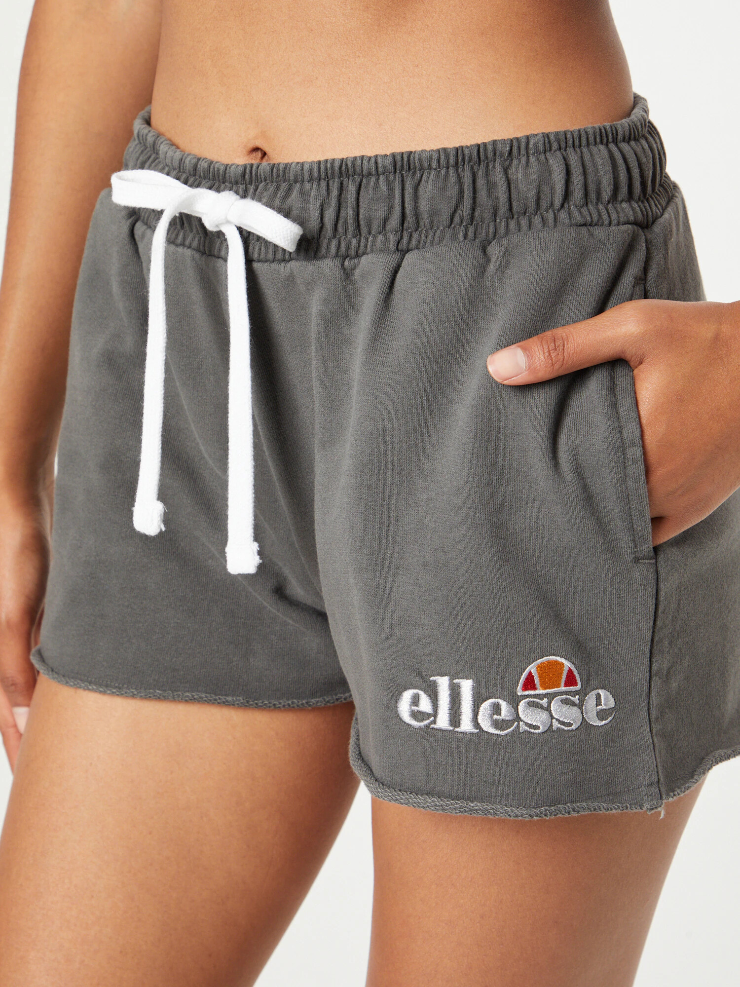 ELLESSE Pantaloni 'Colieur' gri bazalt / portocaliu / roșu / alb - Pled.ro