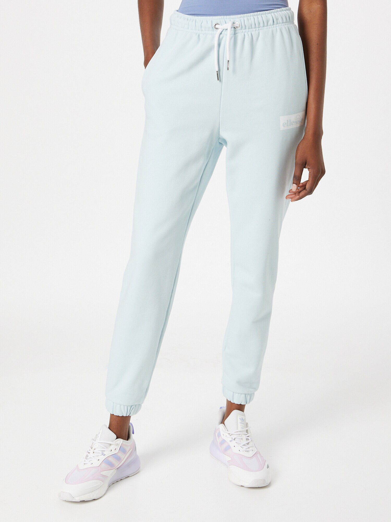 ELLESSE Pantaloni 'Corsa' azur / alb - Pled.ro