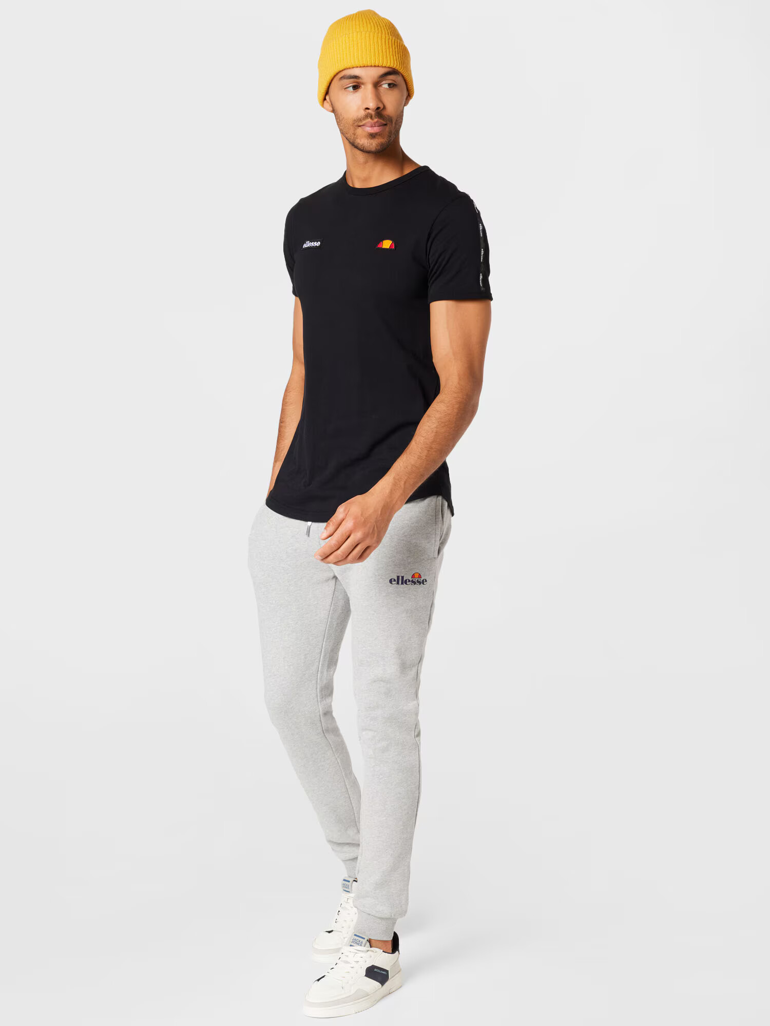 ELLESSE Pantaloni 'Granite' albastru închis / gri / alb - Pled.ro