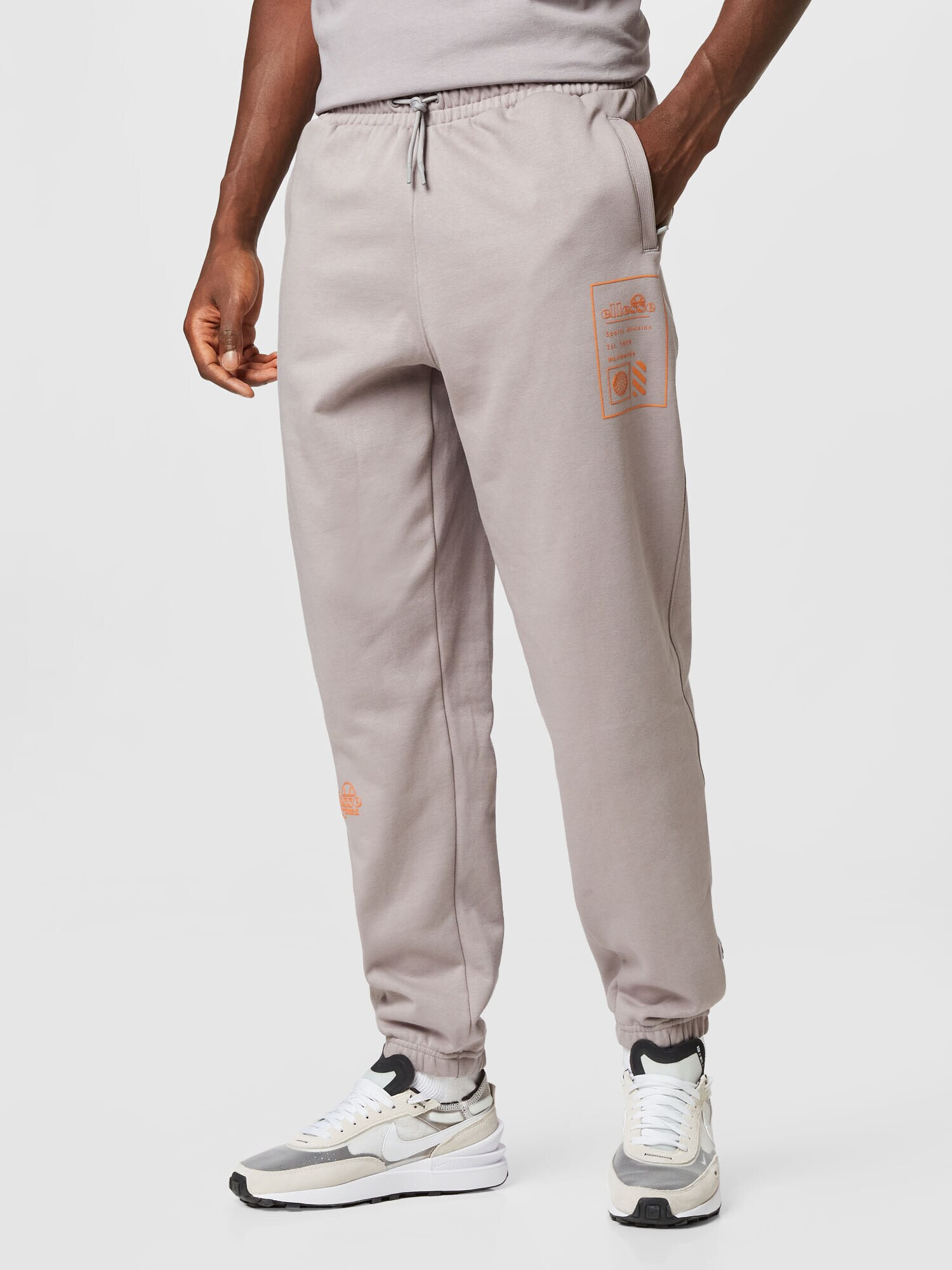 ELLESSE Pantaloni grej / portocaliu - Pled.ro