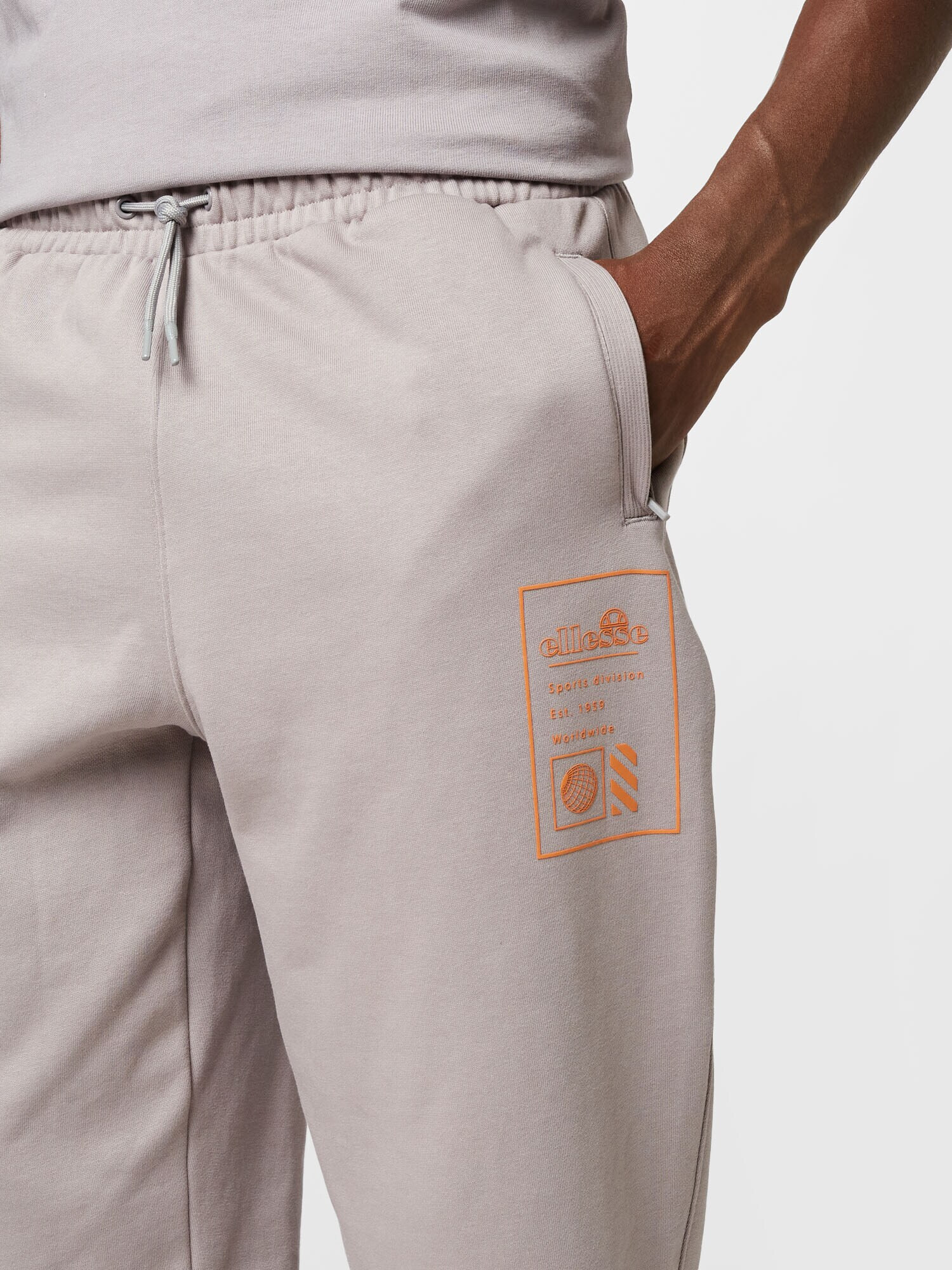 ELLESSE Pantaloni grej / portocaliu - Pled.ro