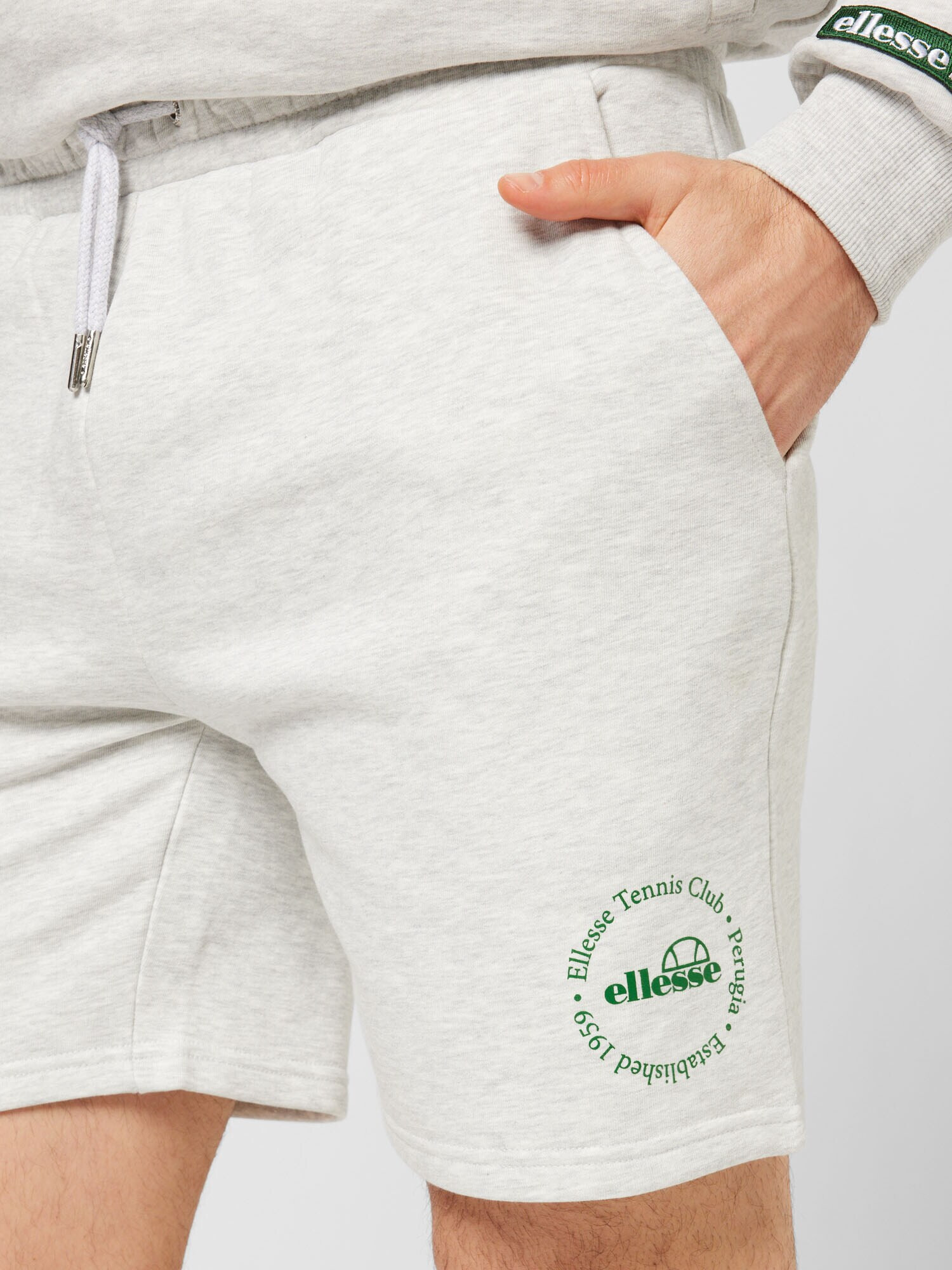 ELLESSE Pantaloni gri amestecat / verde - Pled.ro