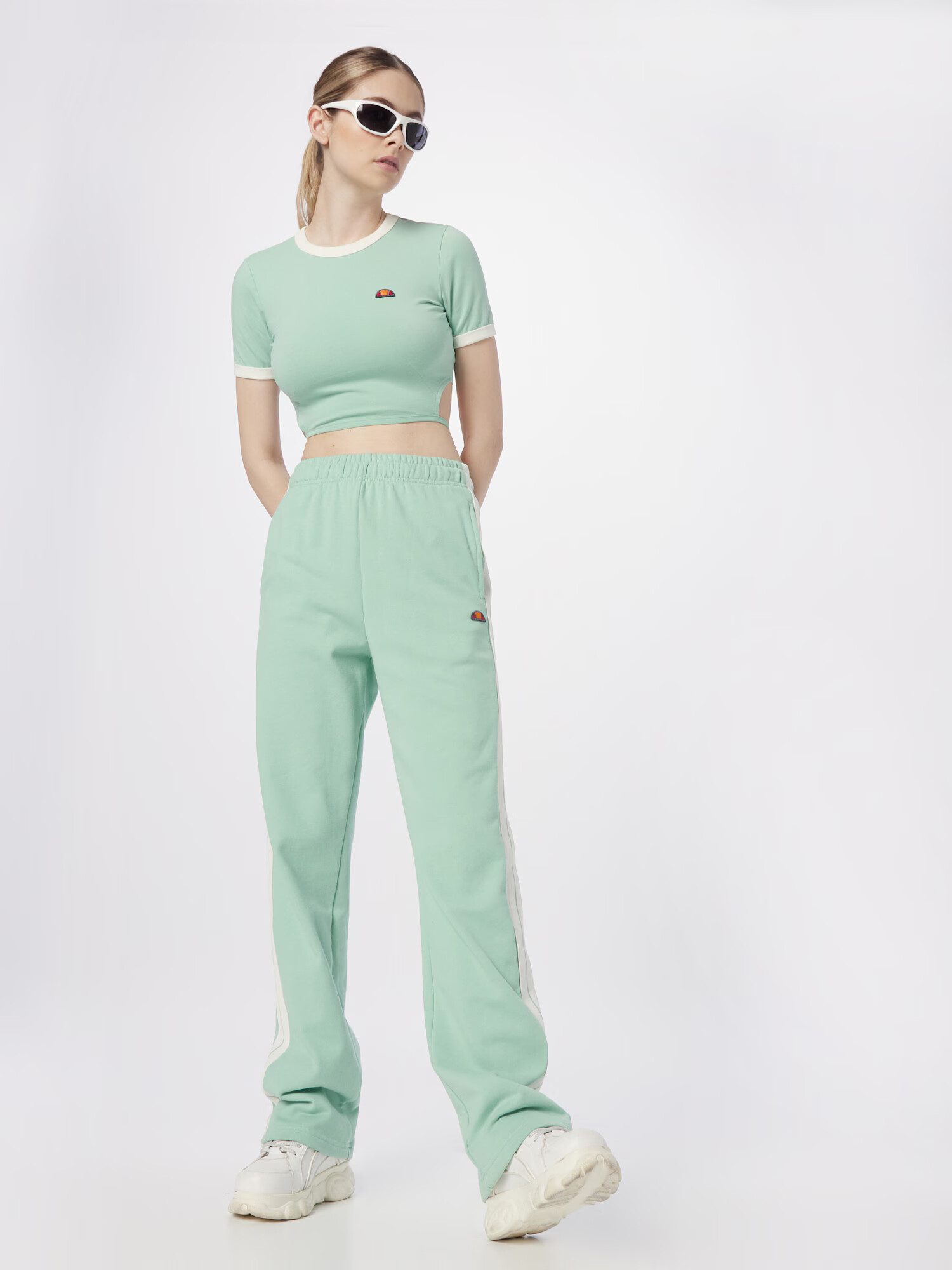 ELLESSE Pantaloni 'Jance' crem / verde mentă - Pled.ro