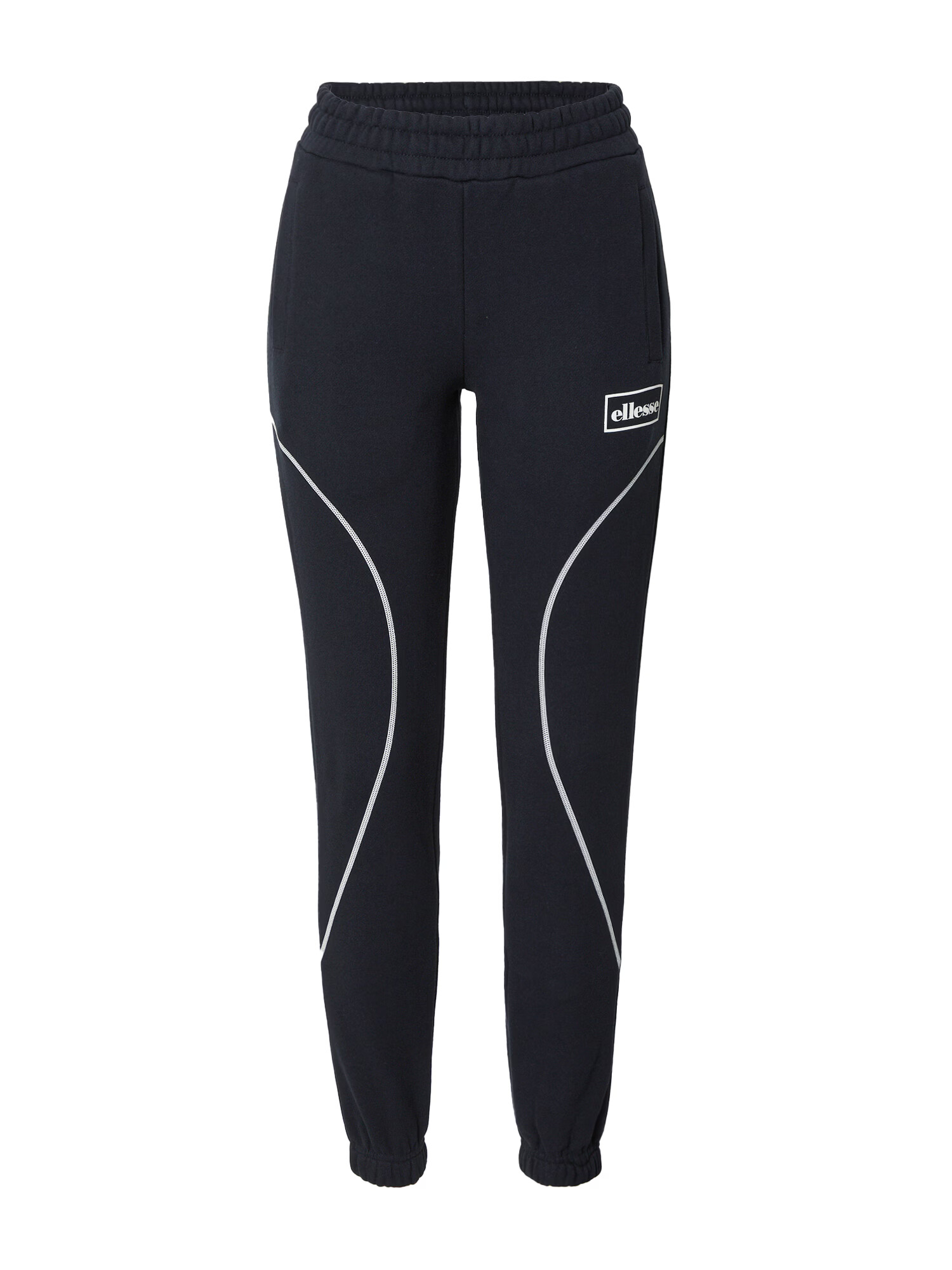 ELLESSE Pantaloni negru / alb - Pled.ro