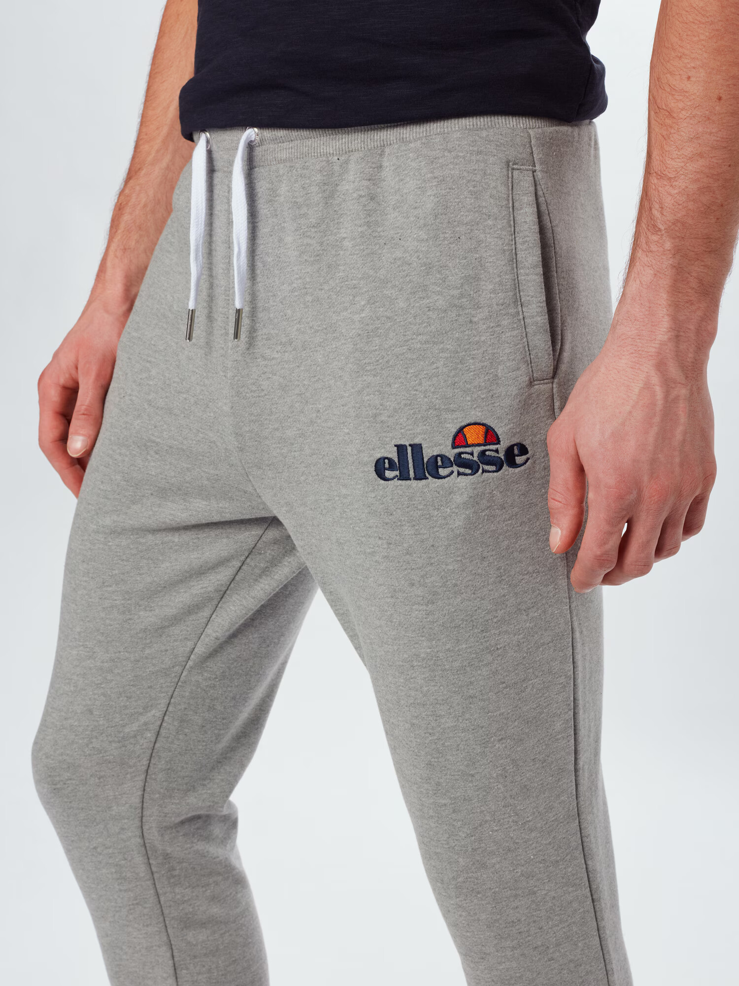 ELLESSE Pantaloni 'Nioro' gri amestecat / negru - Pled.ro