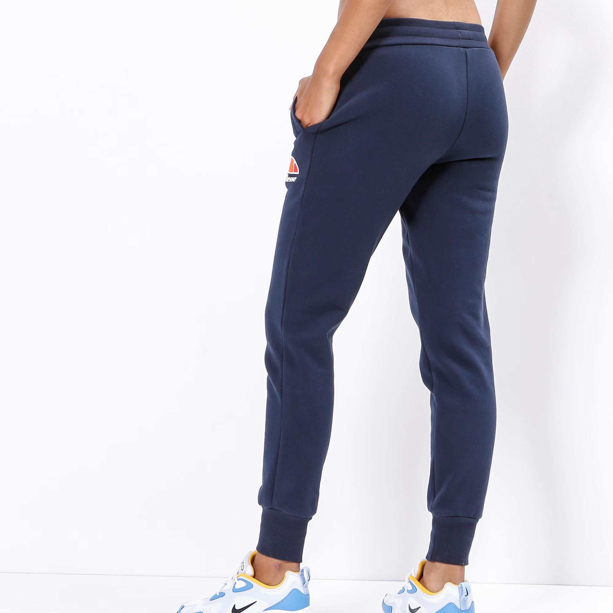 ELLESSE Pantaloni 'Queenstown' albastru marin / portocaliu / roșu deschis / alb - Pled.ro