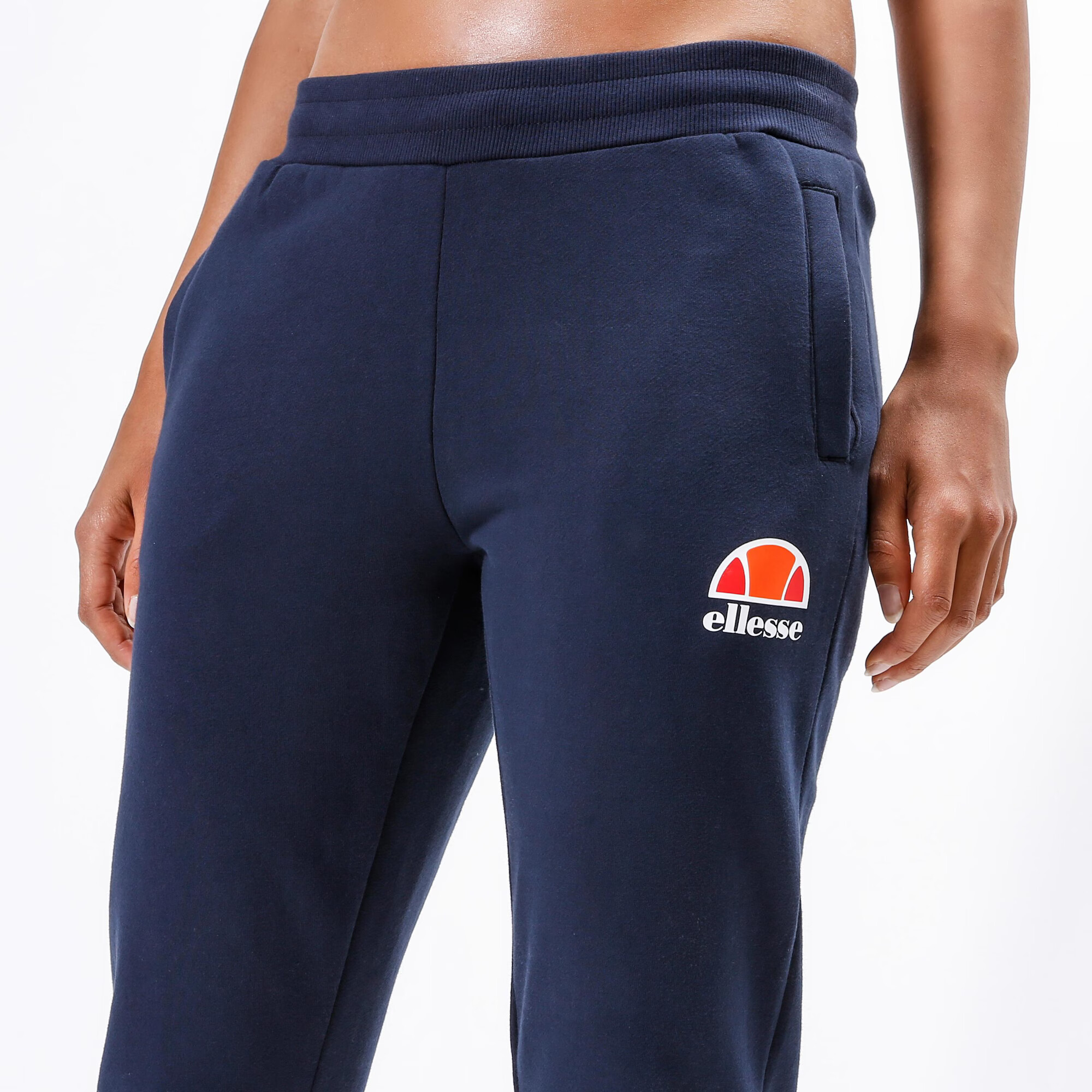 ELLESSE Pantaloni 'Queenstown' albastru marin / portocaliu / roșu deschis / alb - Pled.ro