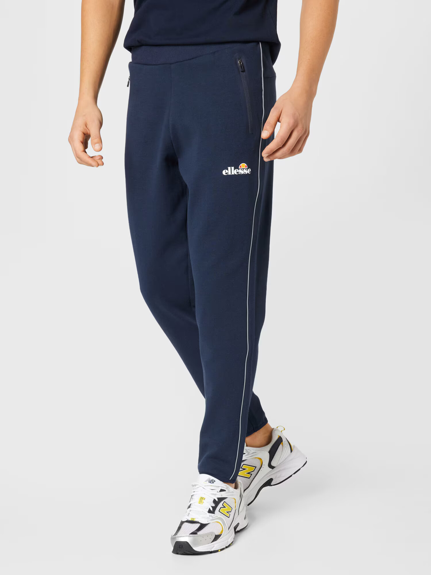 ELLESSE Pantaloni sport 'Diruta' bleumarin / portocaliu / alb - Pled.ro